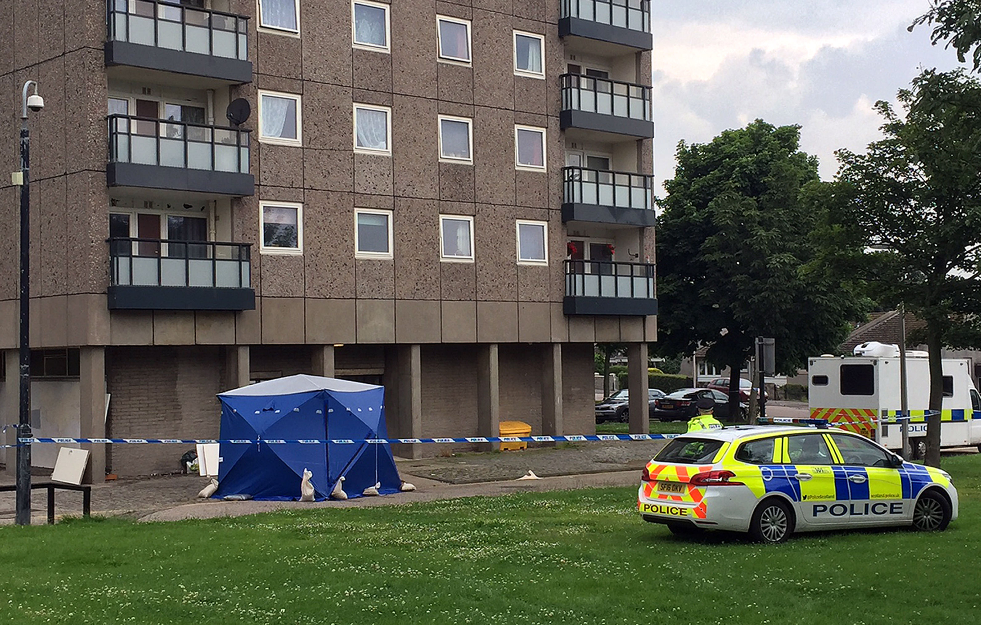 Aberdeen flat deaths in Donside Court, Tillydrone (Laura Paterson/PA)