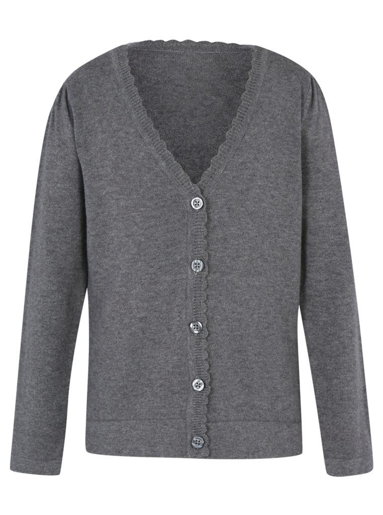Scallop trim cardigan, from £4