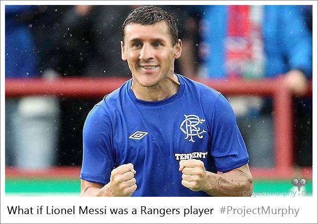 Lionel Messi as a Rangers player