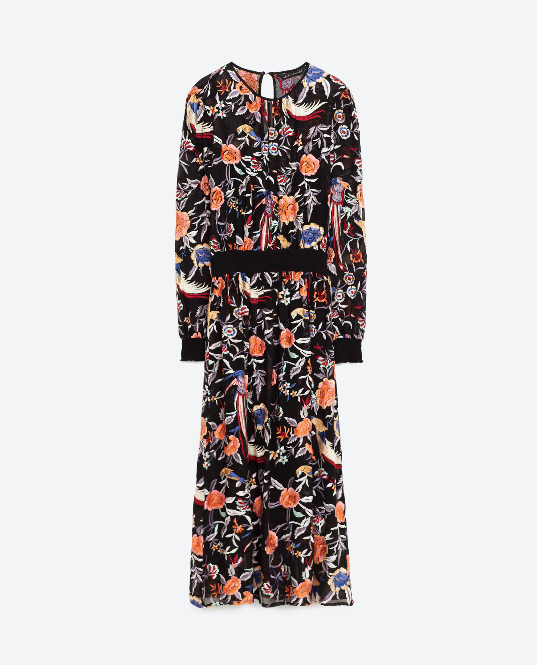 Embroidered dress, £99, Zara