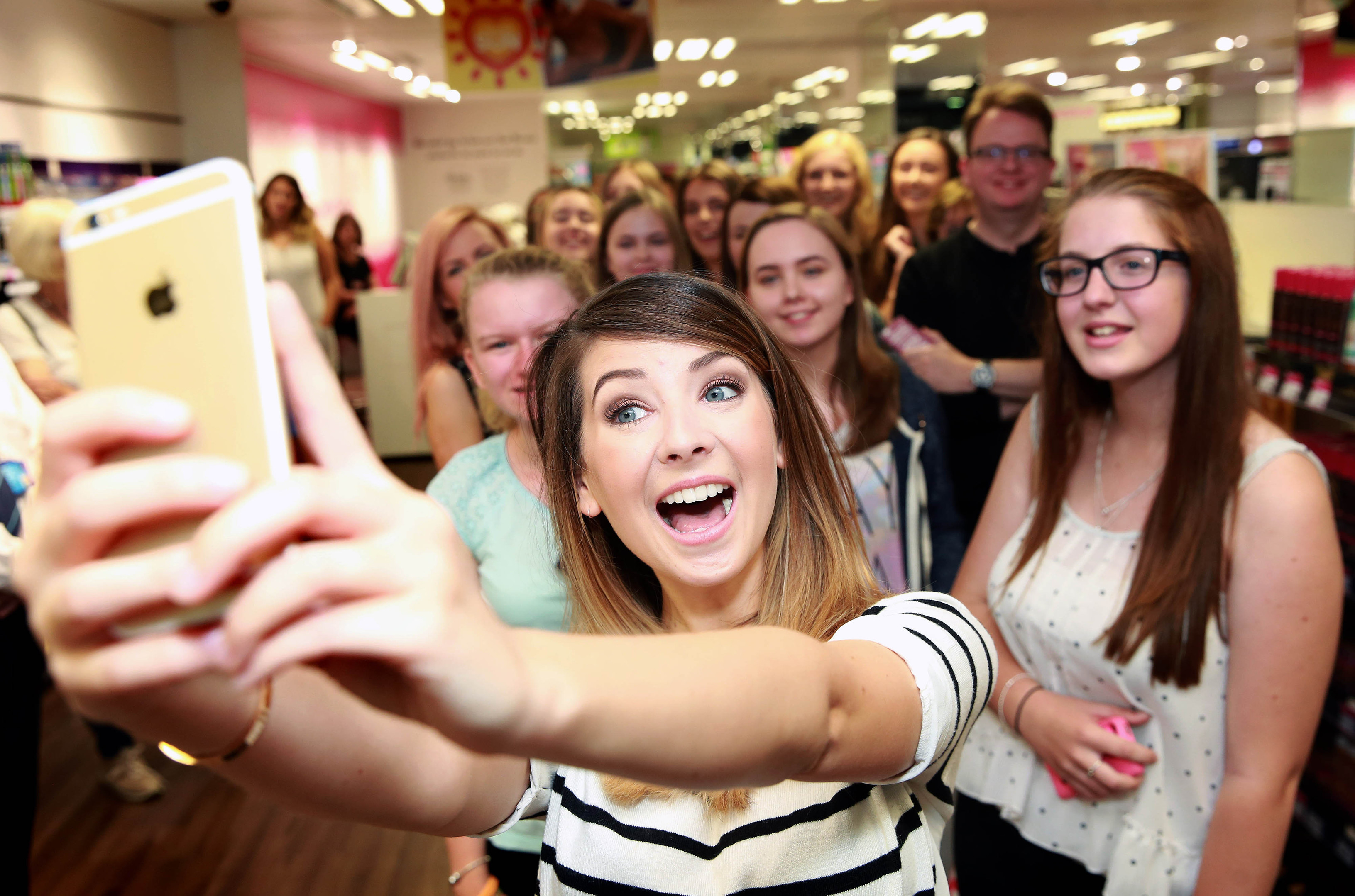 YouTube vlogger Zoella, real name Zoe Sugg, meets fans (PA Archive)