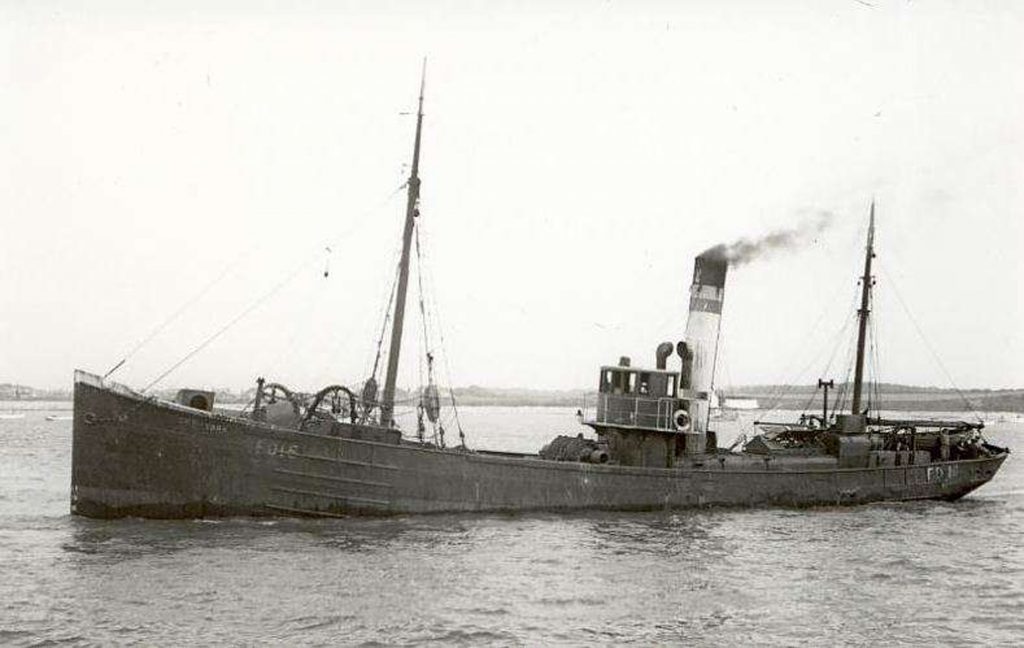 Fleetwood-based trawler City of York, a comparable vessel to the First World War trawler and minesweeper 'Arfon' (Charters Ltd/PA Wire)