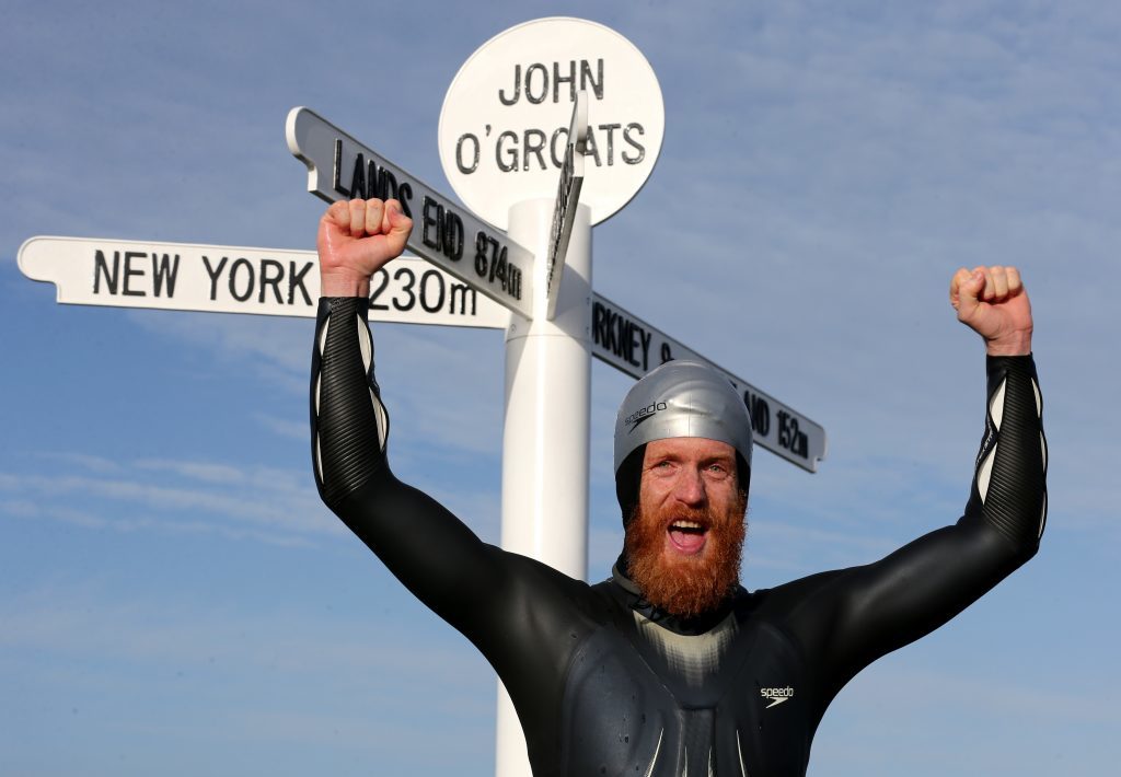 Sean was the first person to swim from Lands End to John O'Groats (PA Archive)