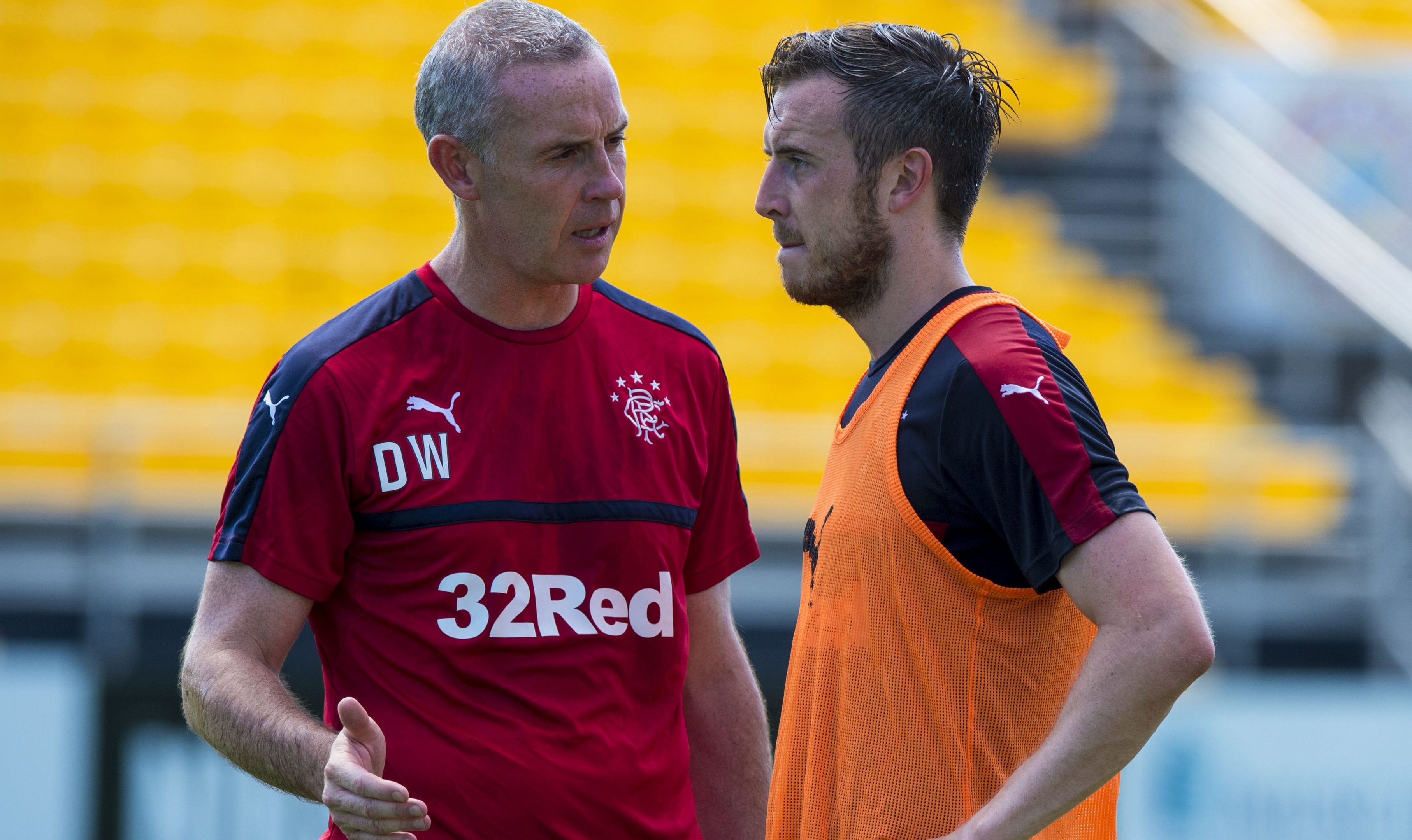 Rangers assistant manager David Weir (left) and Danny Wilson (SNS Group)
