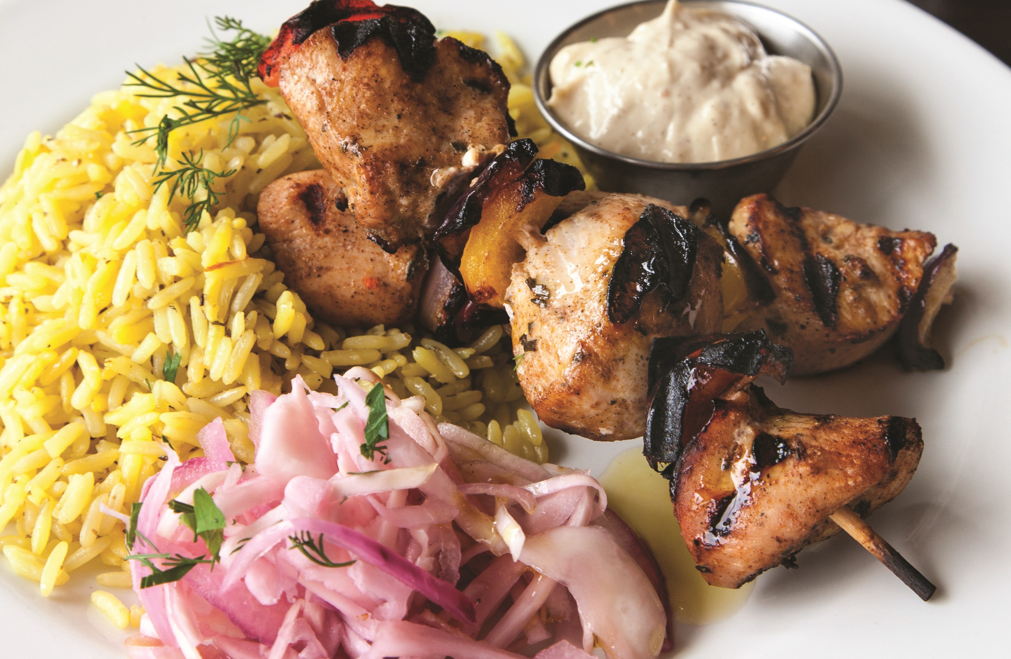 Chicken Skewers from The Real Greek by Tonia Buxton