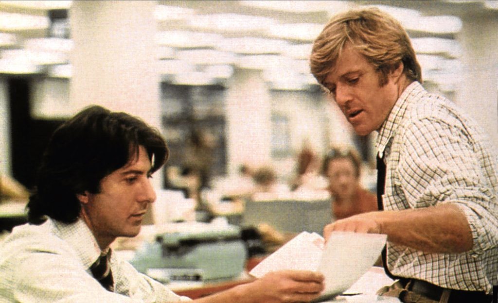 Redford alongside Dustin Hoffman (Allstar/WARNER BROS) 