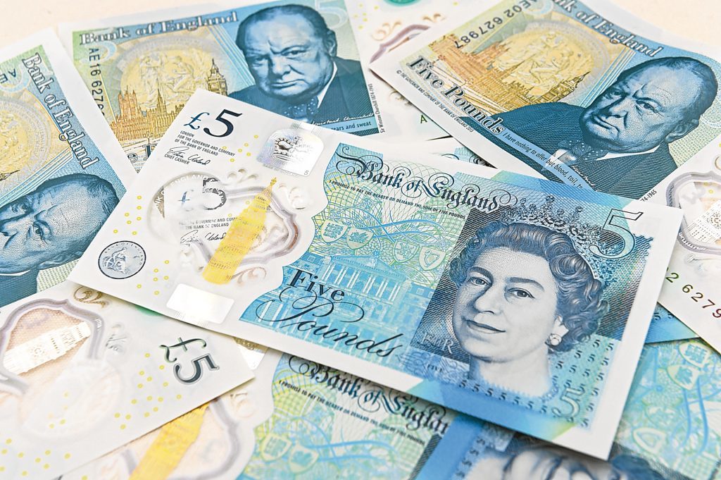 Polymer £5 note (Joe Giddens - WPA Pool/Getty Images)