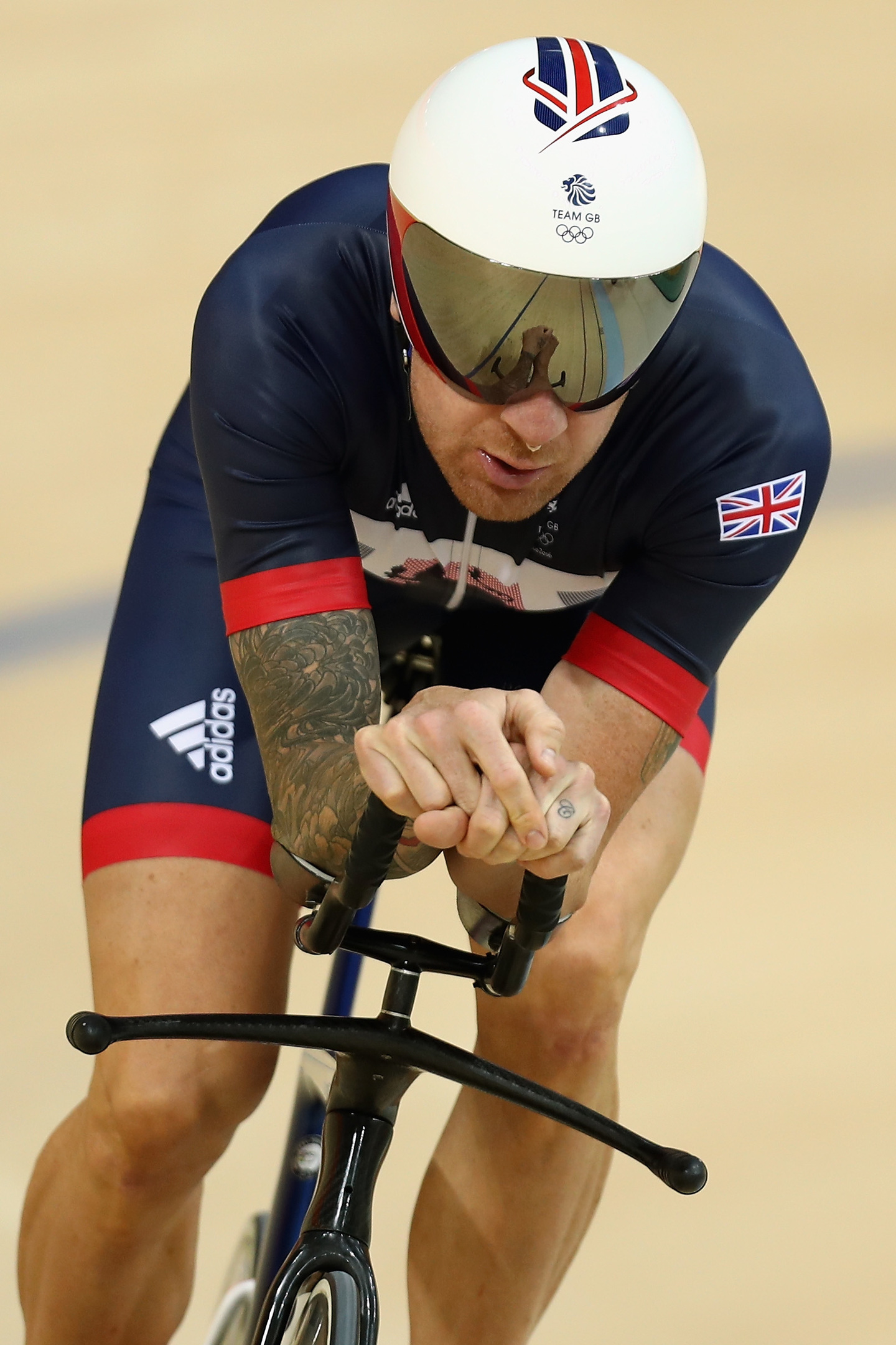 Sir Bradley Wiggins of Great Britain and Team GB in action during training at the Rio Olympic Velodrome (Photo by Bryn Lennon/Getty Images)