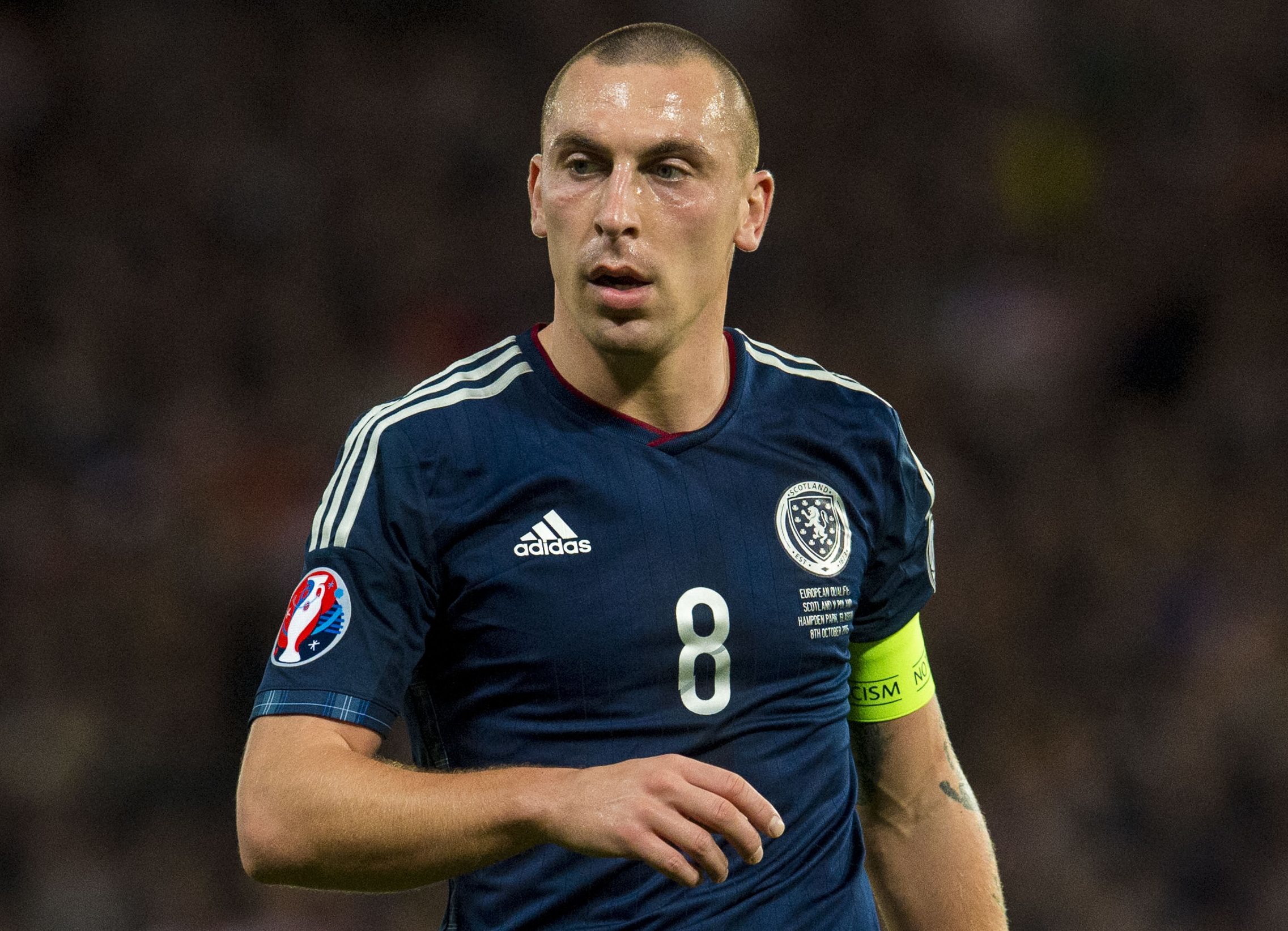 Scott Brown in action for Scotland