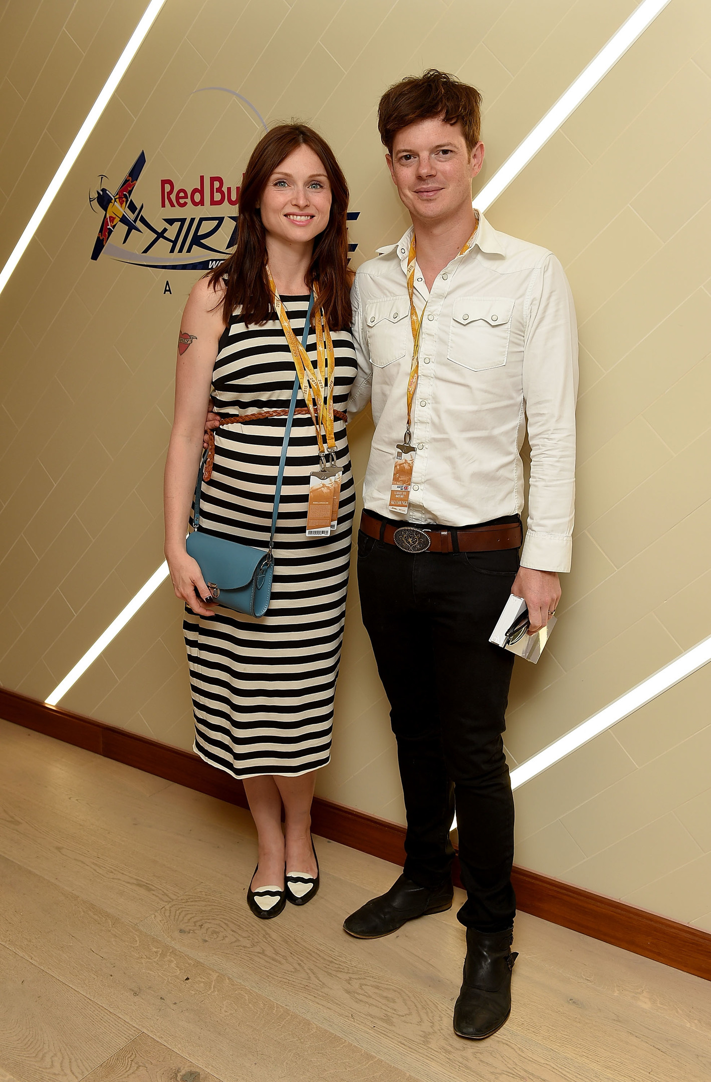 Sophie Ellis-Bextor and Richard Jones attend the Red Bull Air Race World Championships at Ascot Racecourse (Photo by Karwai Tang/Red Bull Air Race)