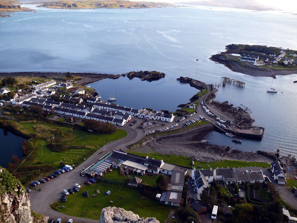 Ellenabeich, on the Isle of Seil, with Easdale across the water