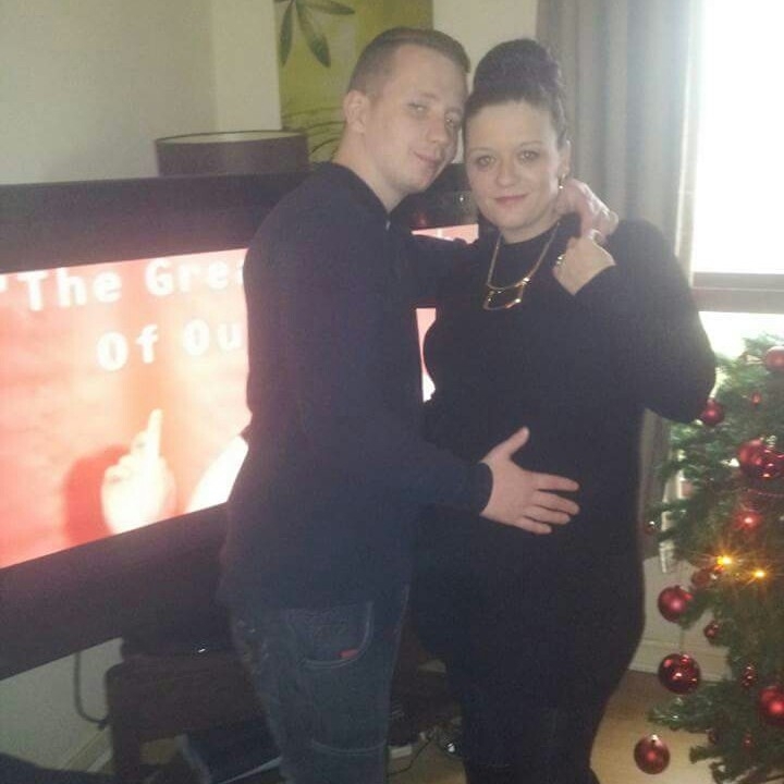 Donna Speirs, 33, and partner Myles Leyden, 27, from Greenock in happier times (SWNS)