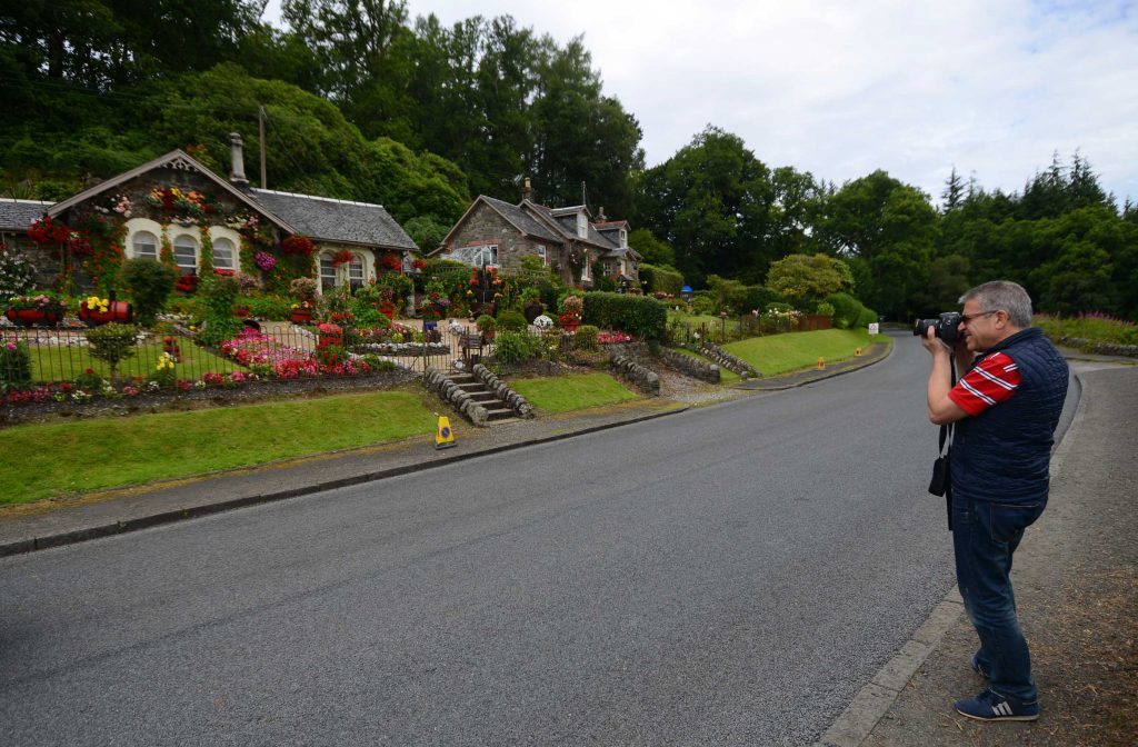 Rabbie Burns' stunning garden overlooking Loch Lomond, near the village of Luss