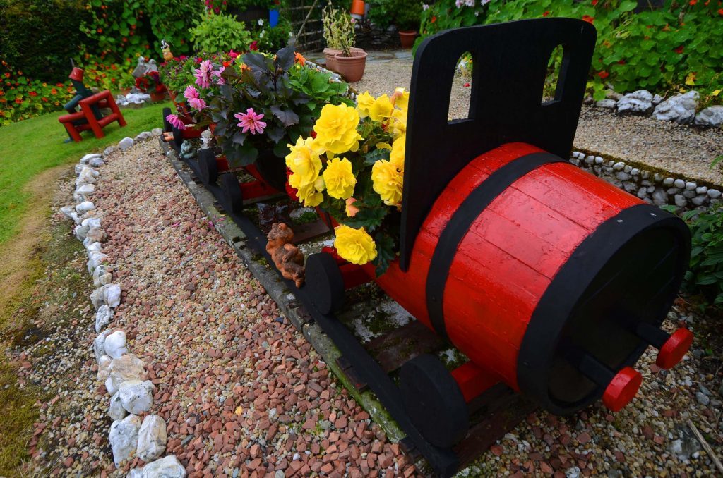 Rabbie Burns' stunning garden overlooking Loch Lomond, near the village of Luss