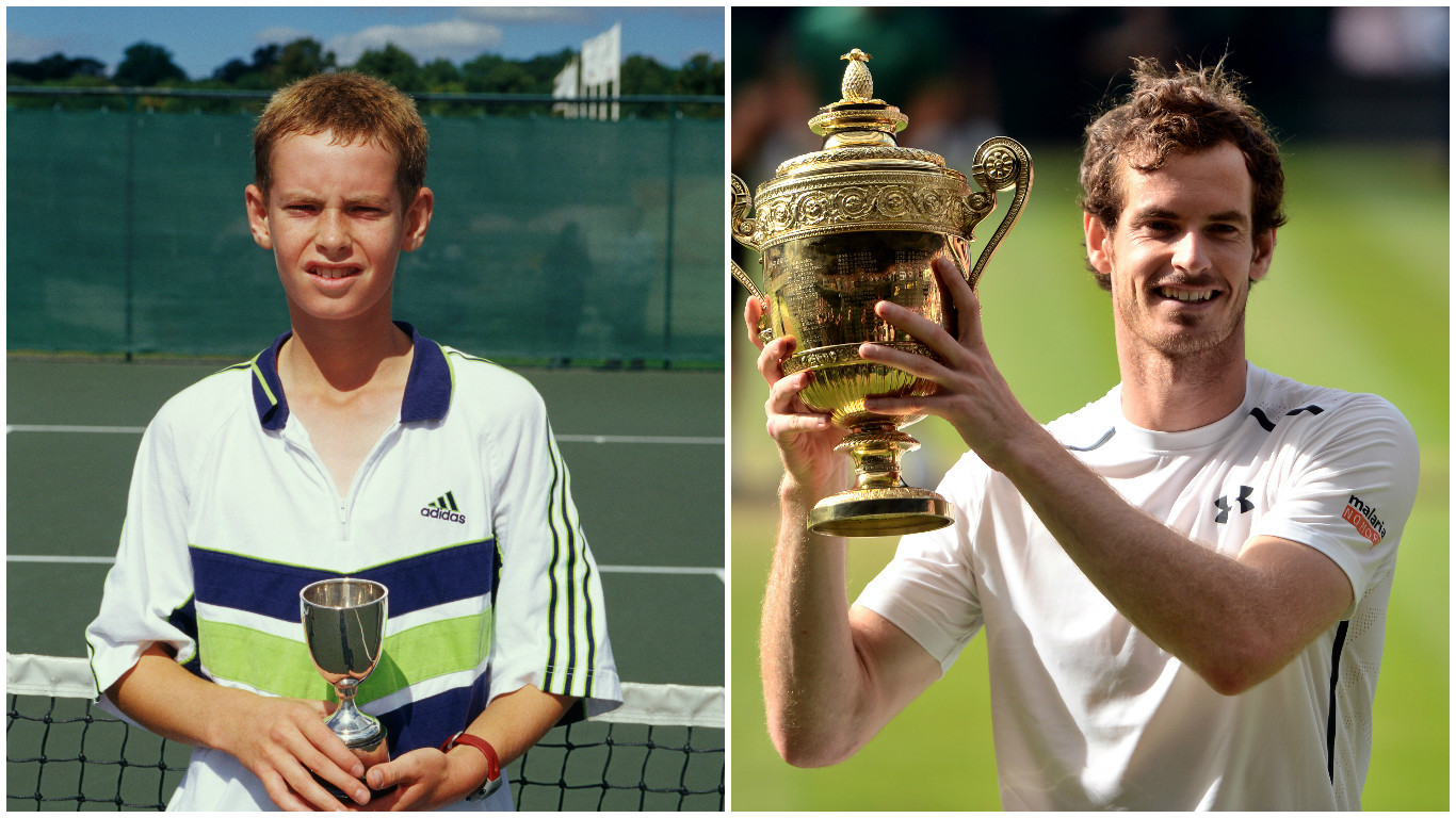 Andy Murray then and now (PA Wire & Getty Images)