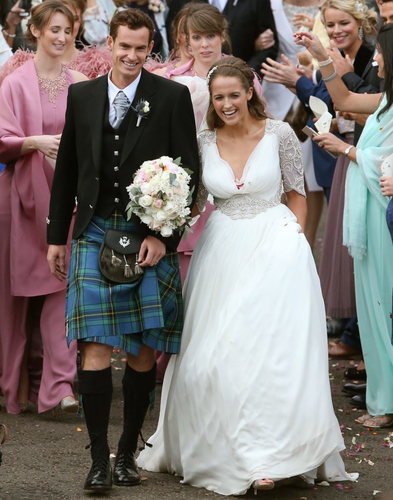 Andys wedding to Kim Sears at Dunblane Cathedral (Andrew Milligan/PA Wire)