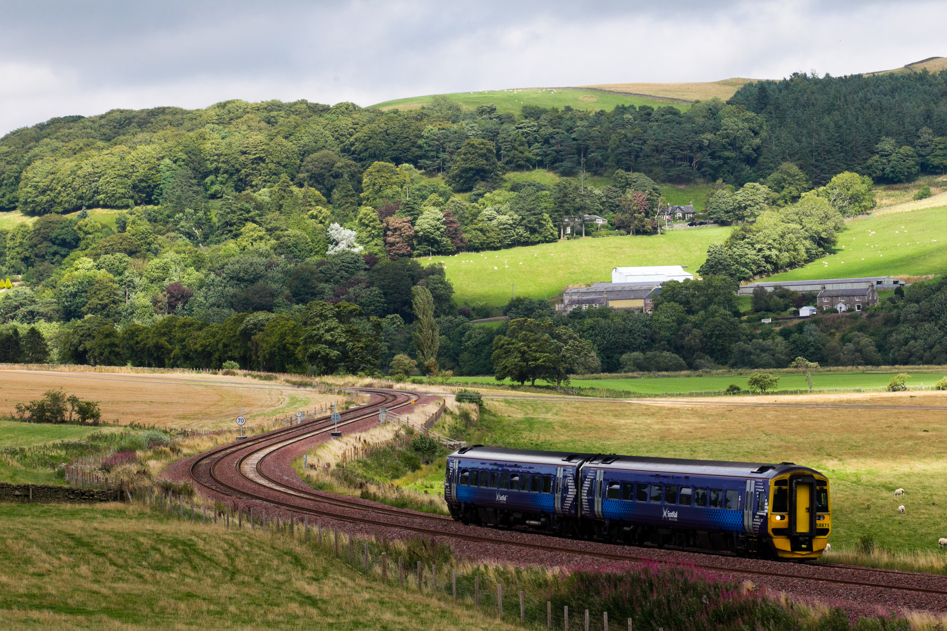 Borders railway line near Galashiels (Andrew Cawley / DC Thomson)