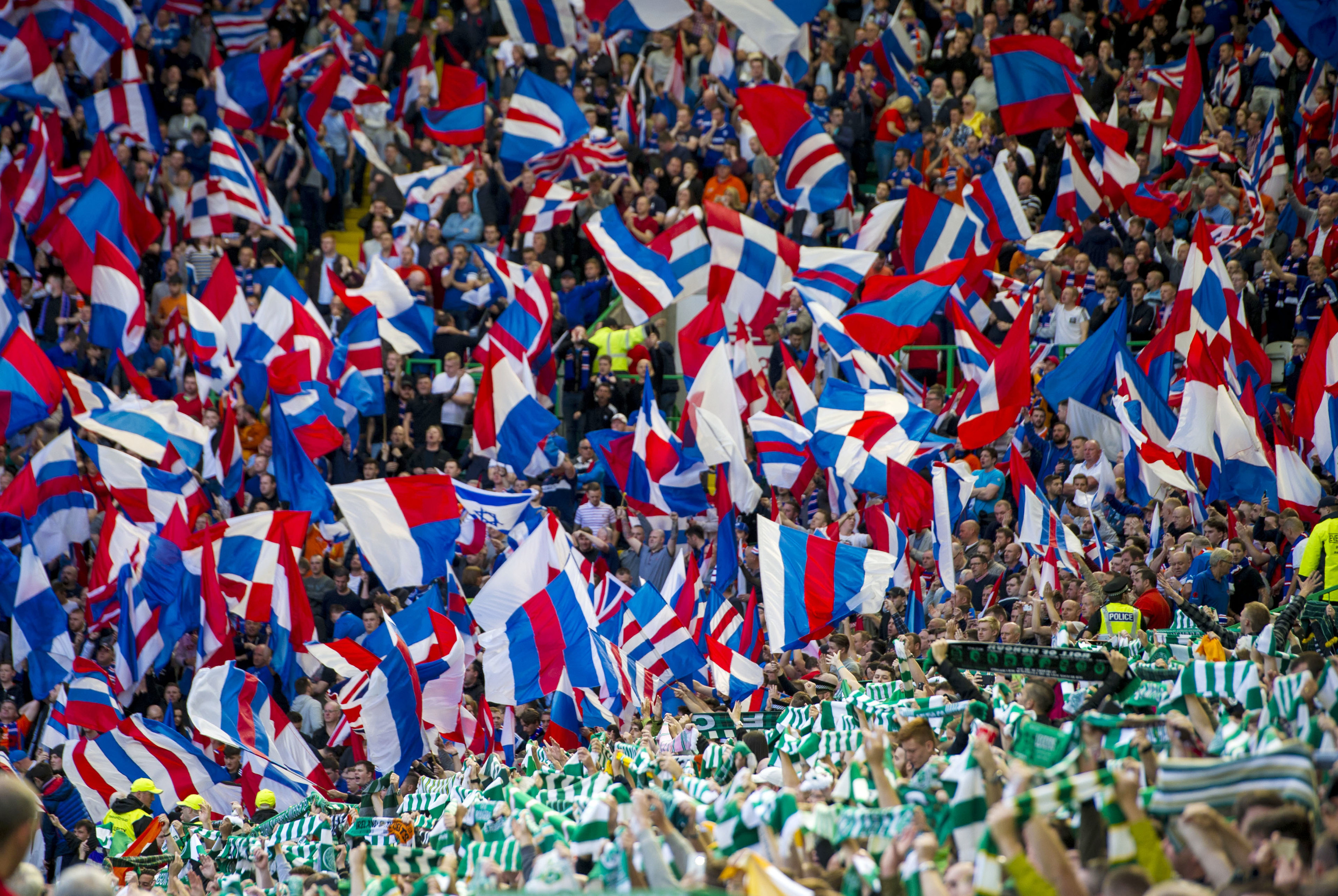 Celtic and Rangers fans (SNS Group / Sammy Turner)