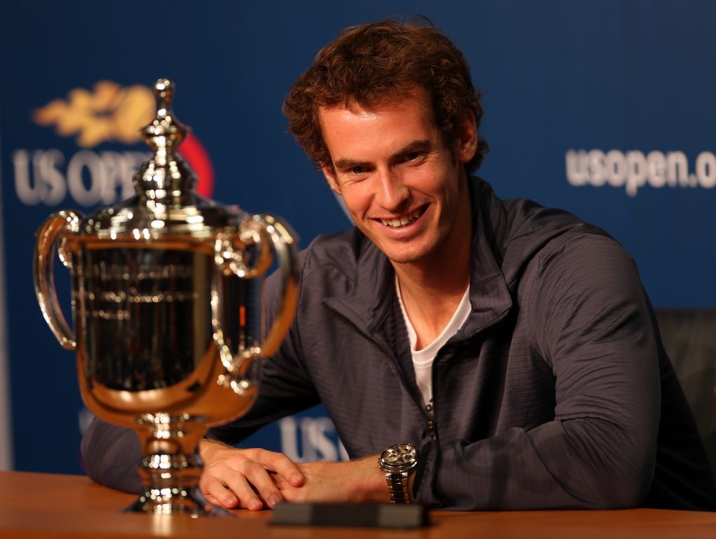 Andy after his 2012 US Open win (Clive Brunskill/Getty Images)