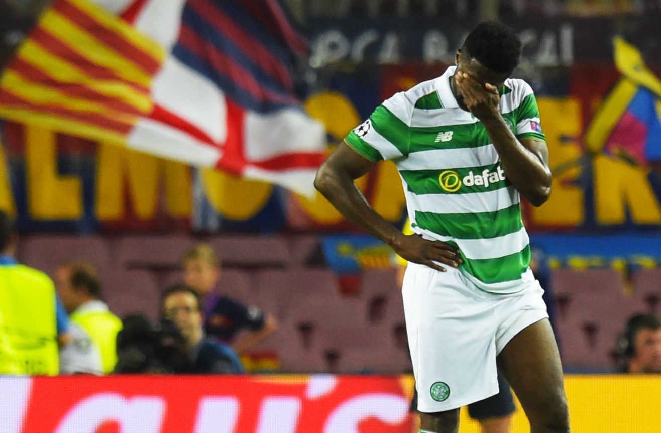 Celtic's Kolo Toure at full time in the Nou Camp (SNS Group)