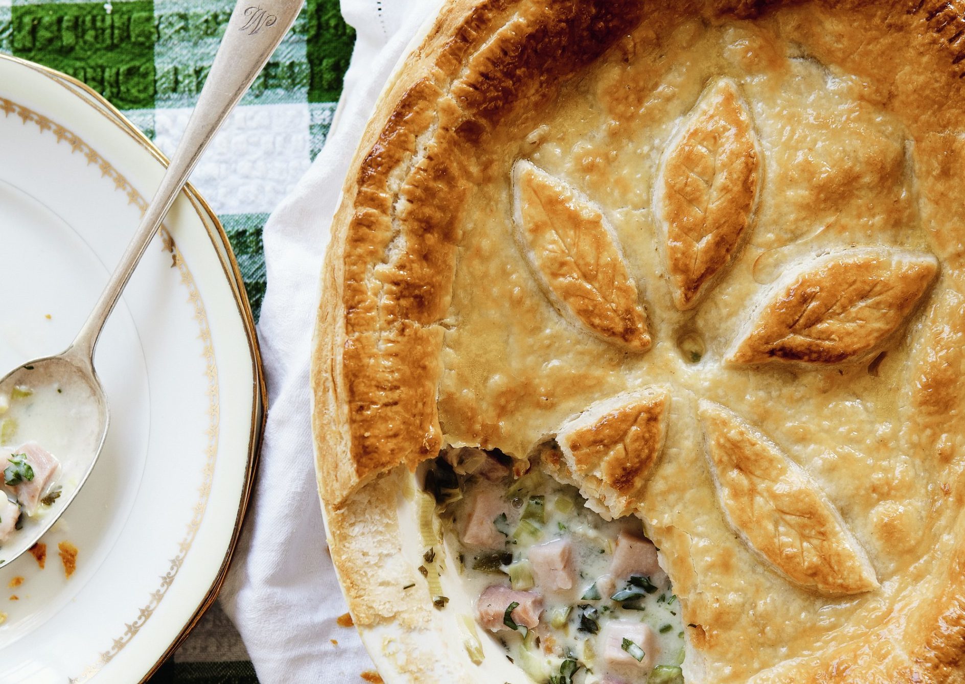 Leek and Ham Pie