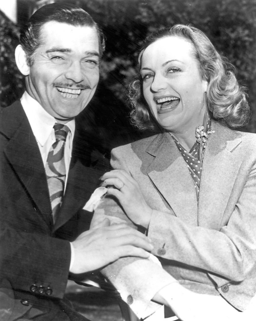 Clark Gable and Carole Lombard after their elopement (Keystone/Getty Images)