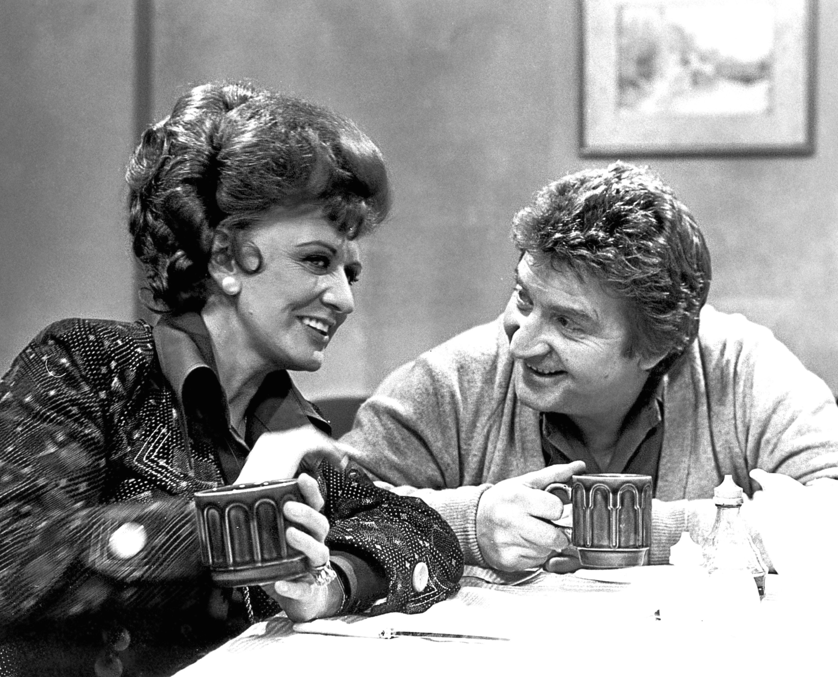 PATRICIA PHOENIX and PETER ADAMSON Character(s): Elsie Tanner and Len Fairclough Television 'CORONATION STREET' (1979) (Allstar/GRANADA TELEIVISION) 