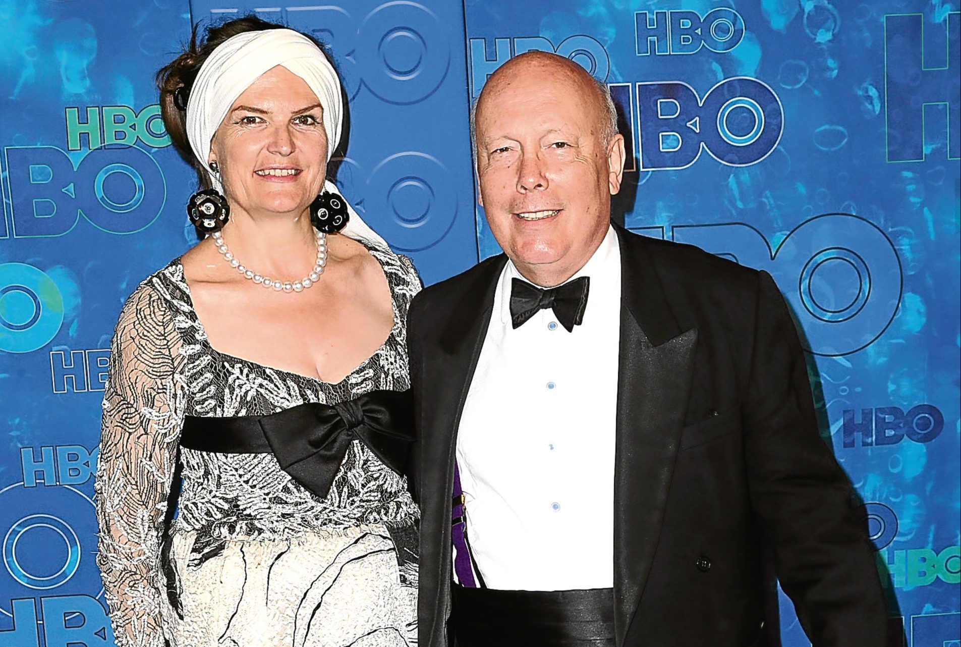 Sir Julian Fellowes and his wife (Photo by Frederick M. Brown/Getty Images)
