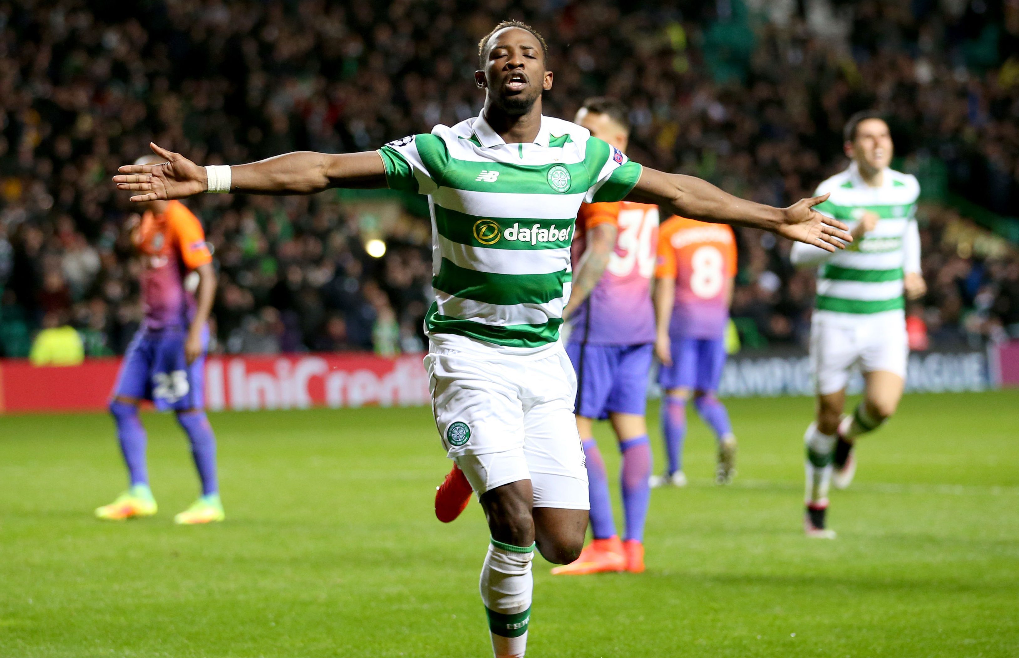 Celtic's Moussa Dembele celebrates (Jane Barlow/PA Wire)