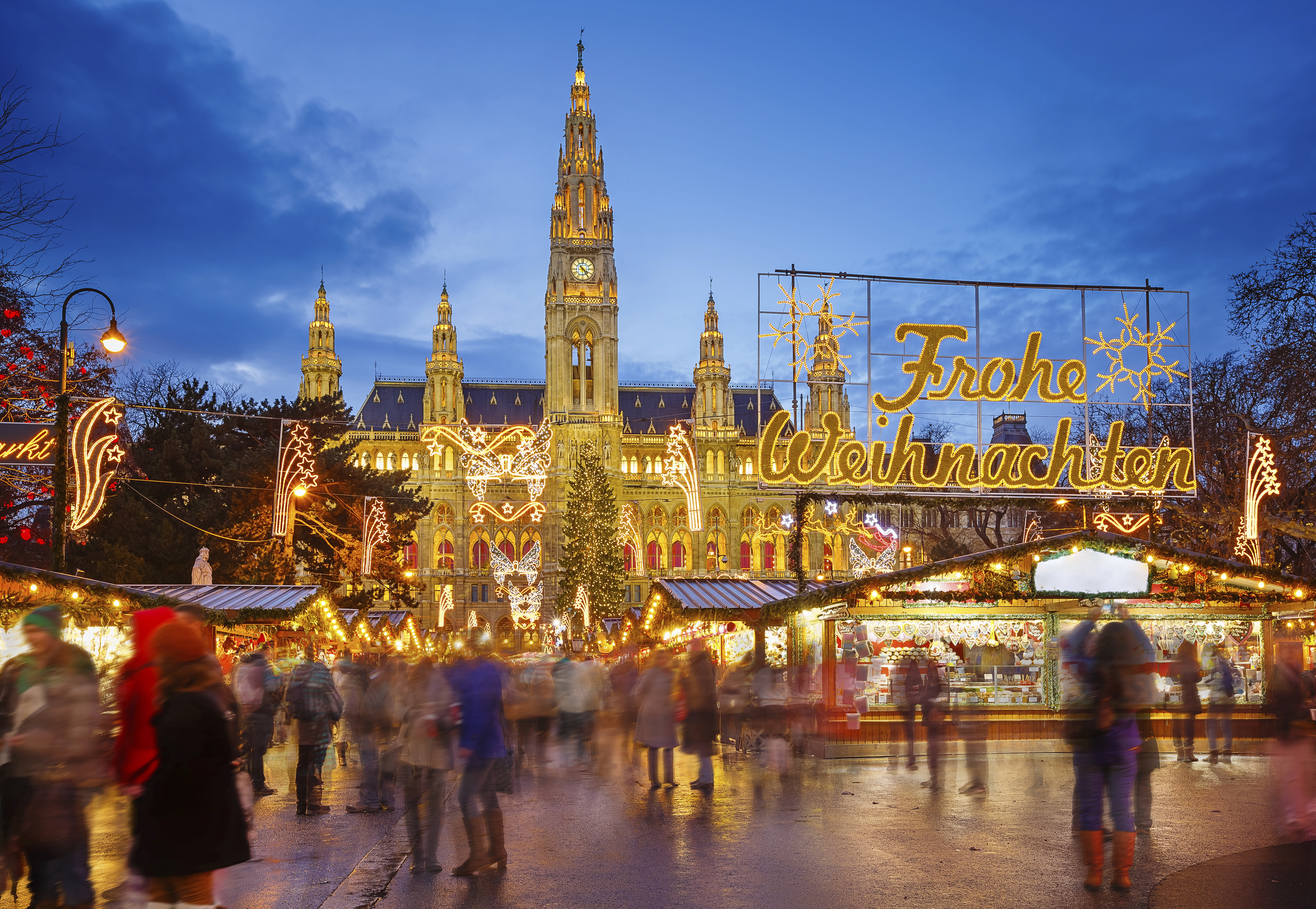 Christmas market in Vienna, Austria.