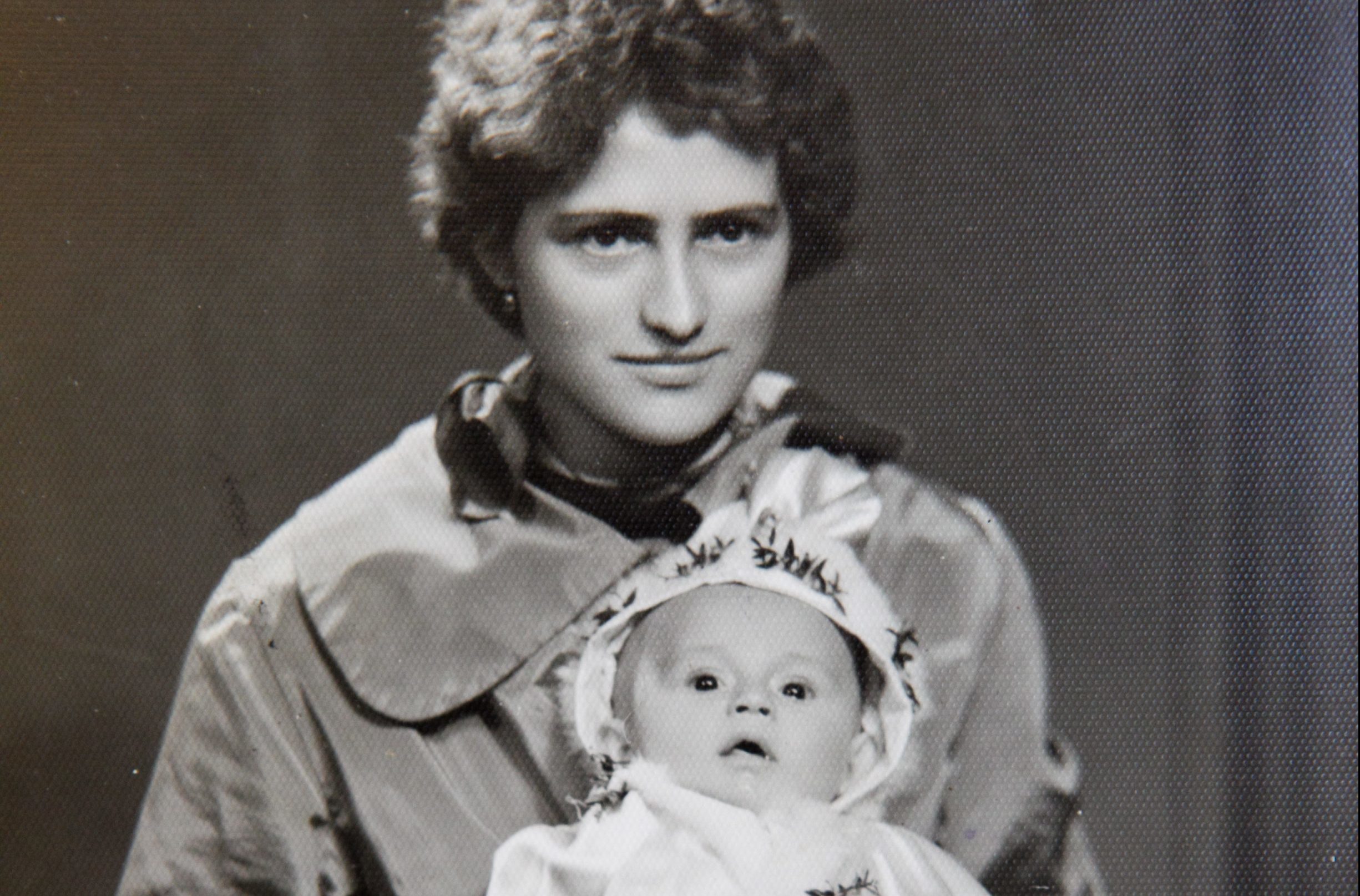 Bronislawa Jakubska with daughter Basia