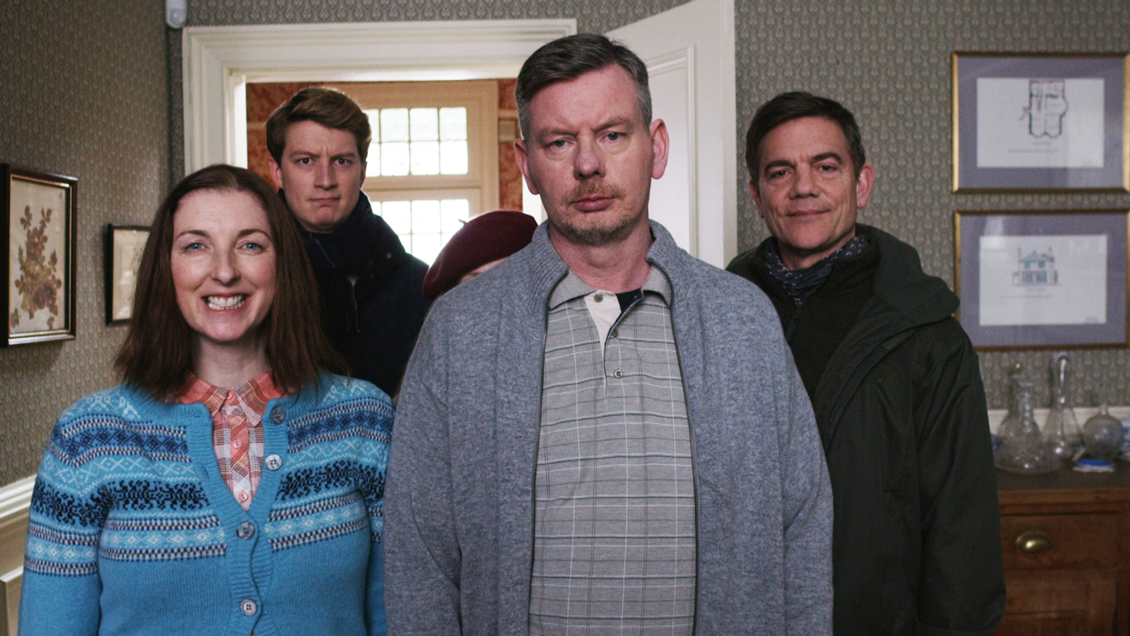 John Gordon Sinclair (centre) with fellow cast members Julie Wilson Nimmo, Lorne McFadden and John Michie (Hopscotch Film)