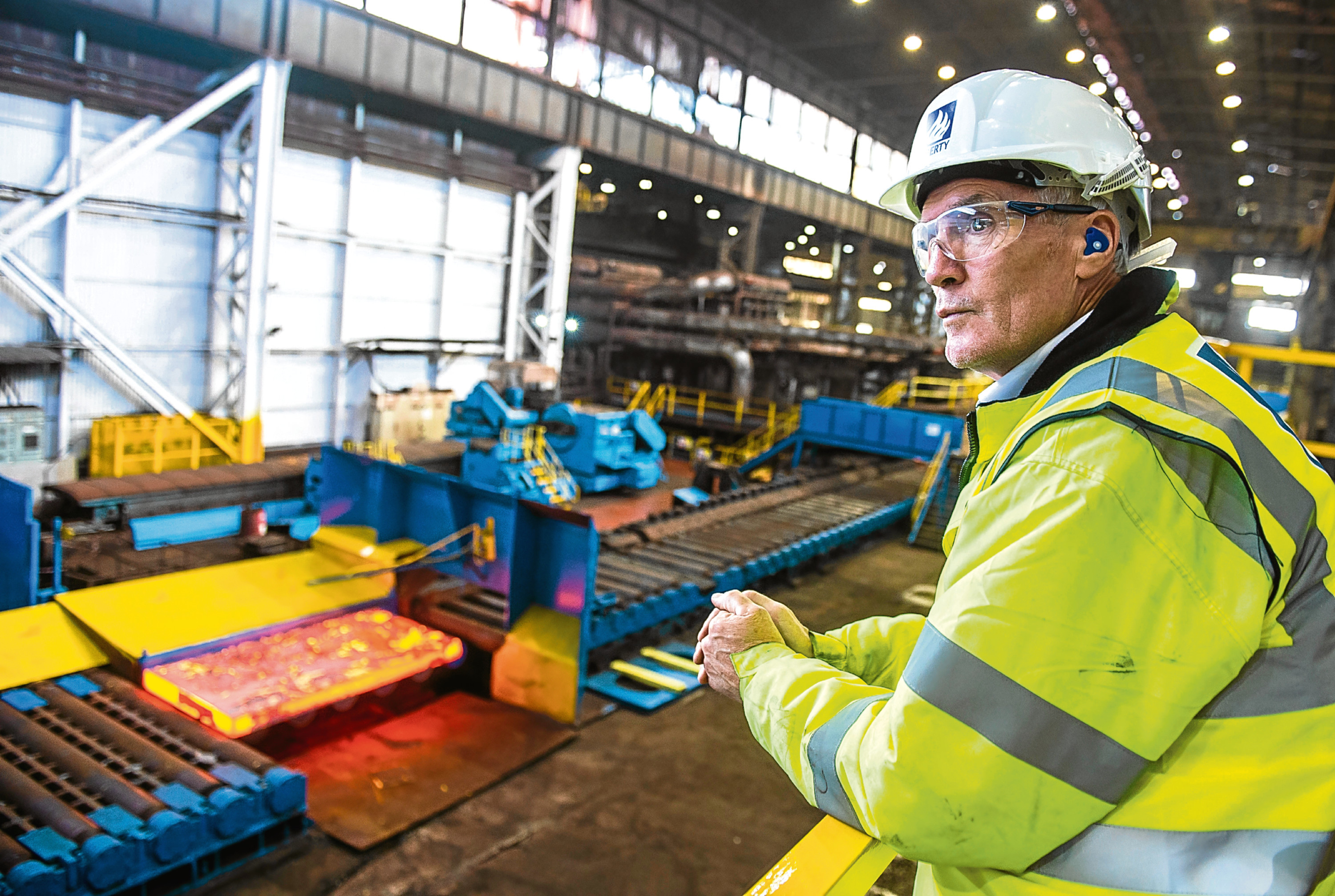 Liberty Steel Dalzell rolling mill in action(Warren Media)