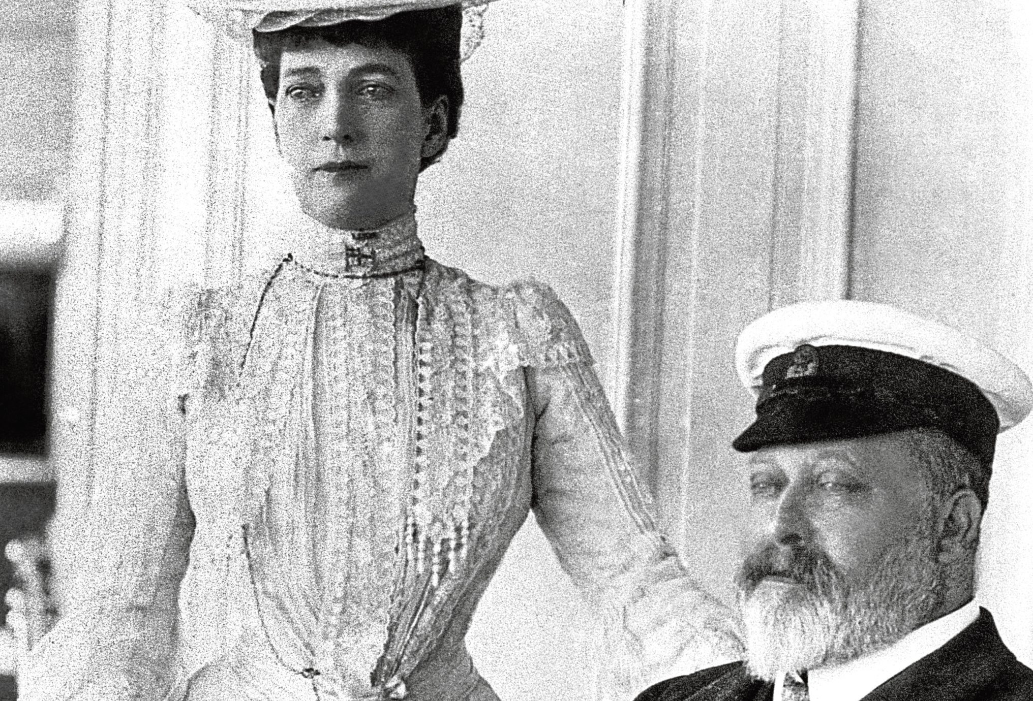 King Edward VII and Queen Alexandra at Cowes, Isle of Wight.