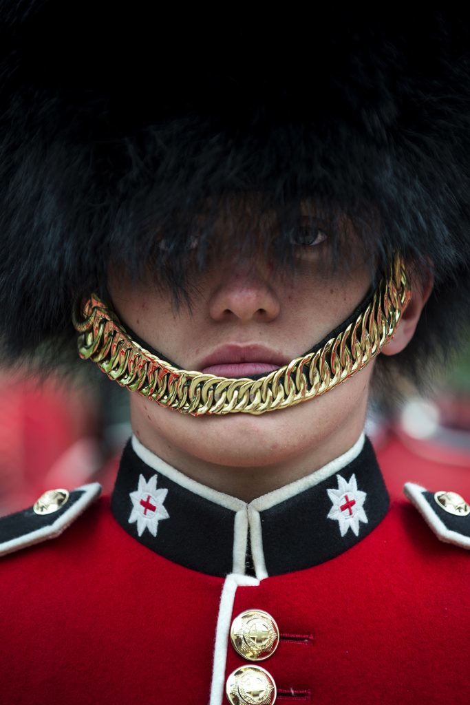 Ready to Go: Coldstream Guardsman preparing to be inspected (Sergeant Rupert Frere RLC/PA Wire)
