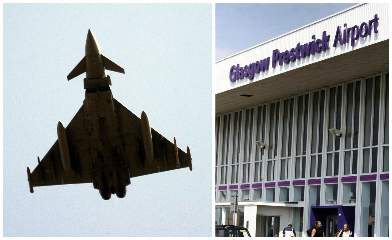 Typhoon jets were scrambled this afternoon (Kris Miller / DC Thomson & PA)