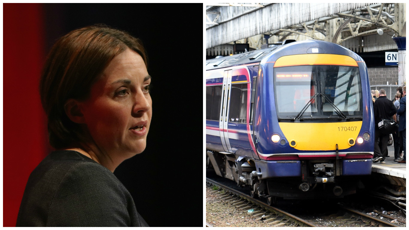 Kezia Dugdale says the railways aren't working for commuters (Kenny Elrick / Press and Journal & Christopher Furlong/Getty Images)