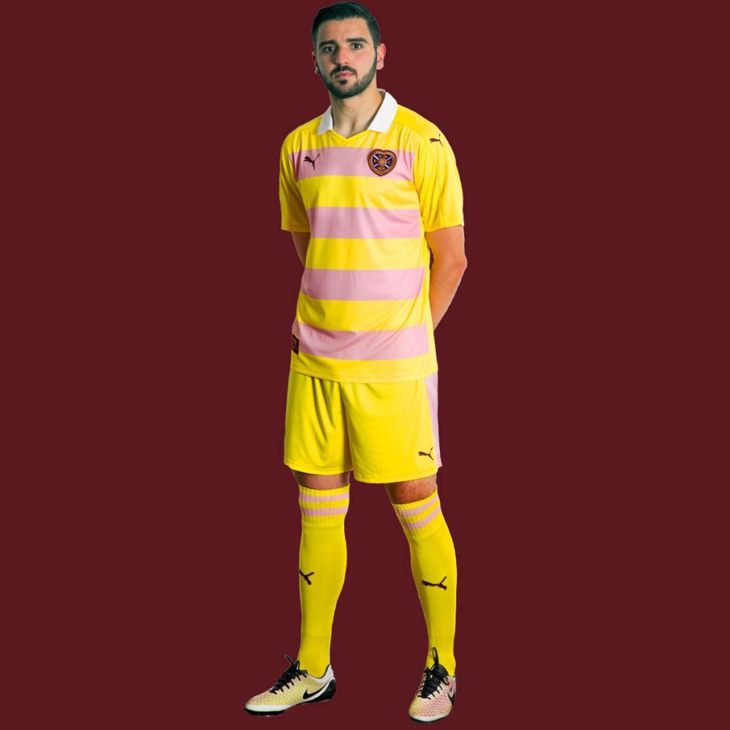 Hearts' away kit (Hearts FC)