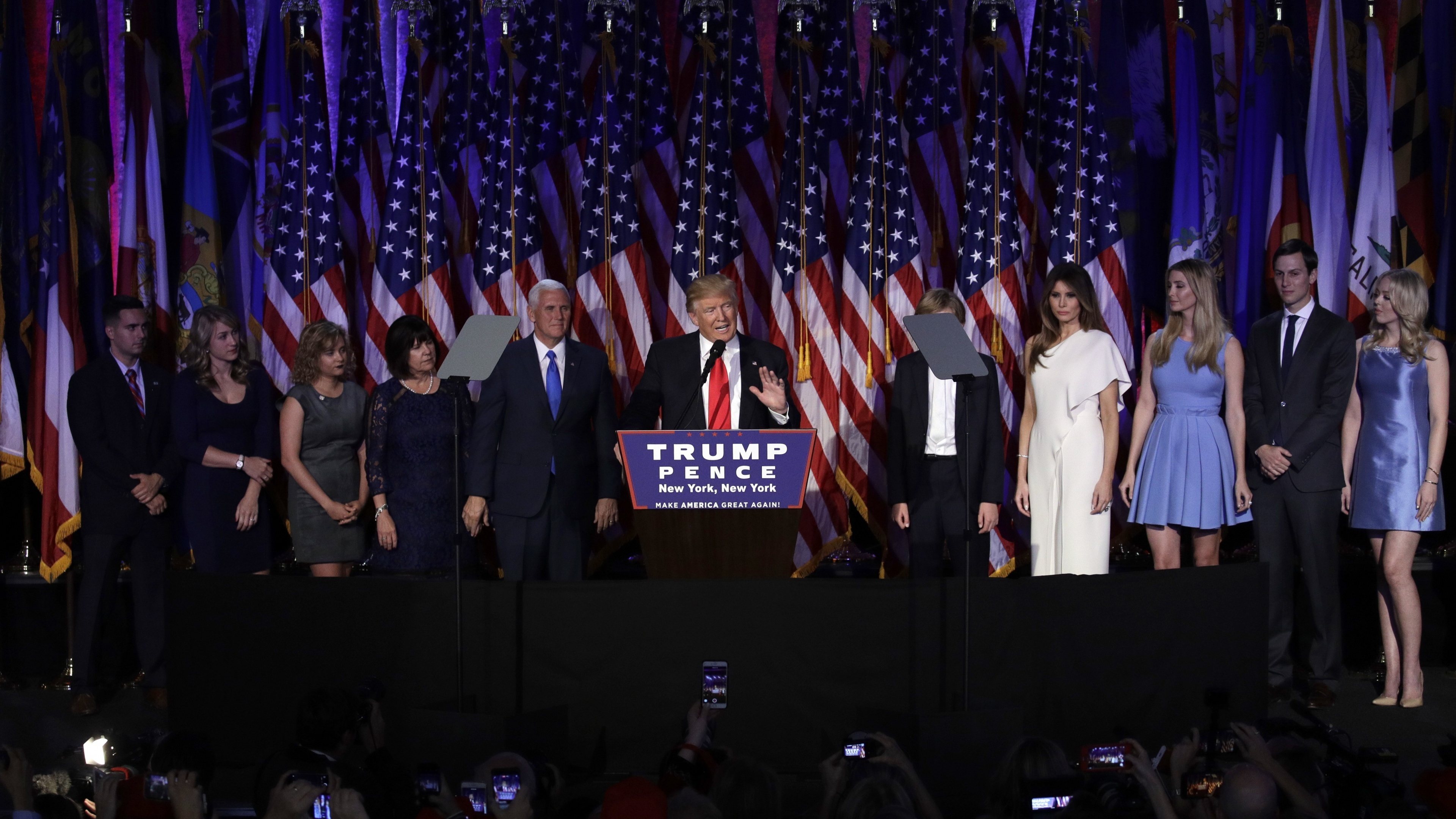 Trump's victory speech (PA)