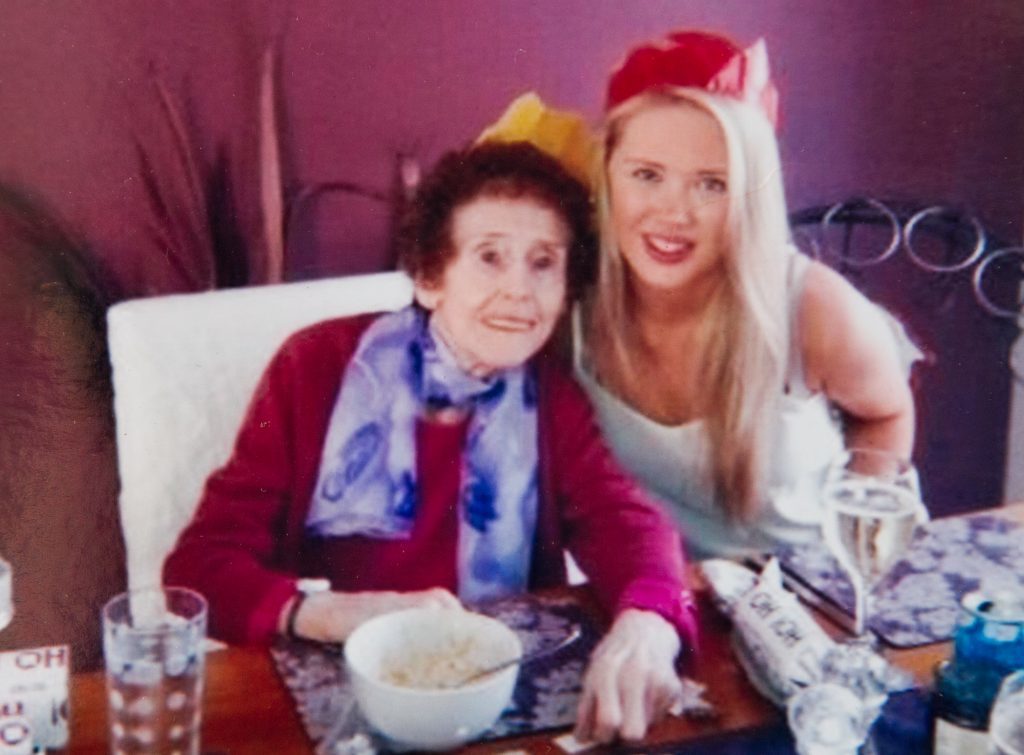 Lynn Harrison with her Auntie Betty (left)