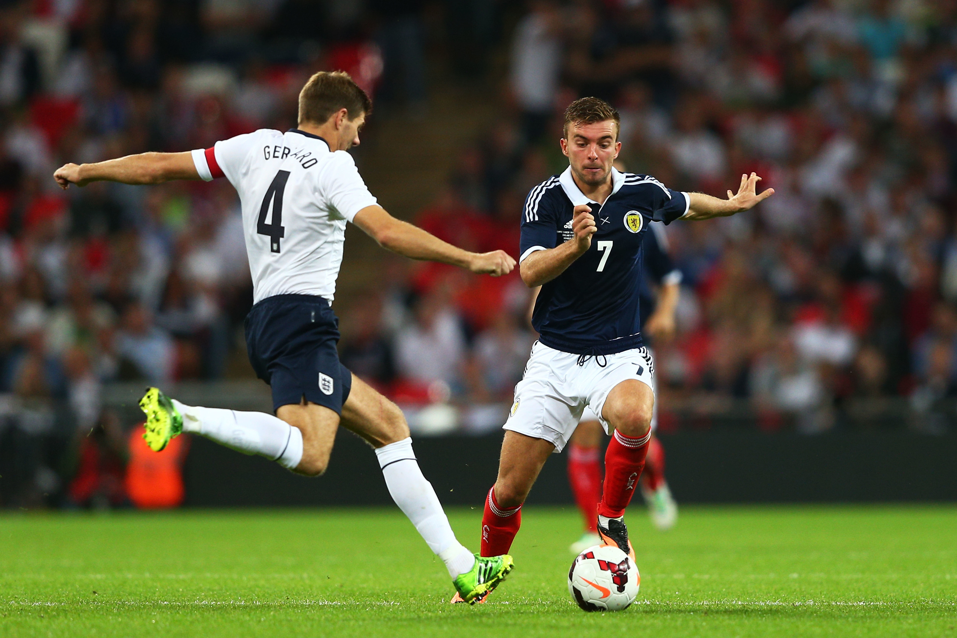 James Morrison in action against England, 2013 (Clive Mason/Getty Images)