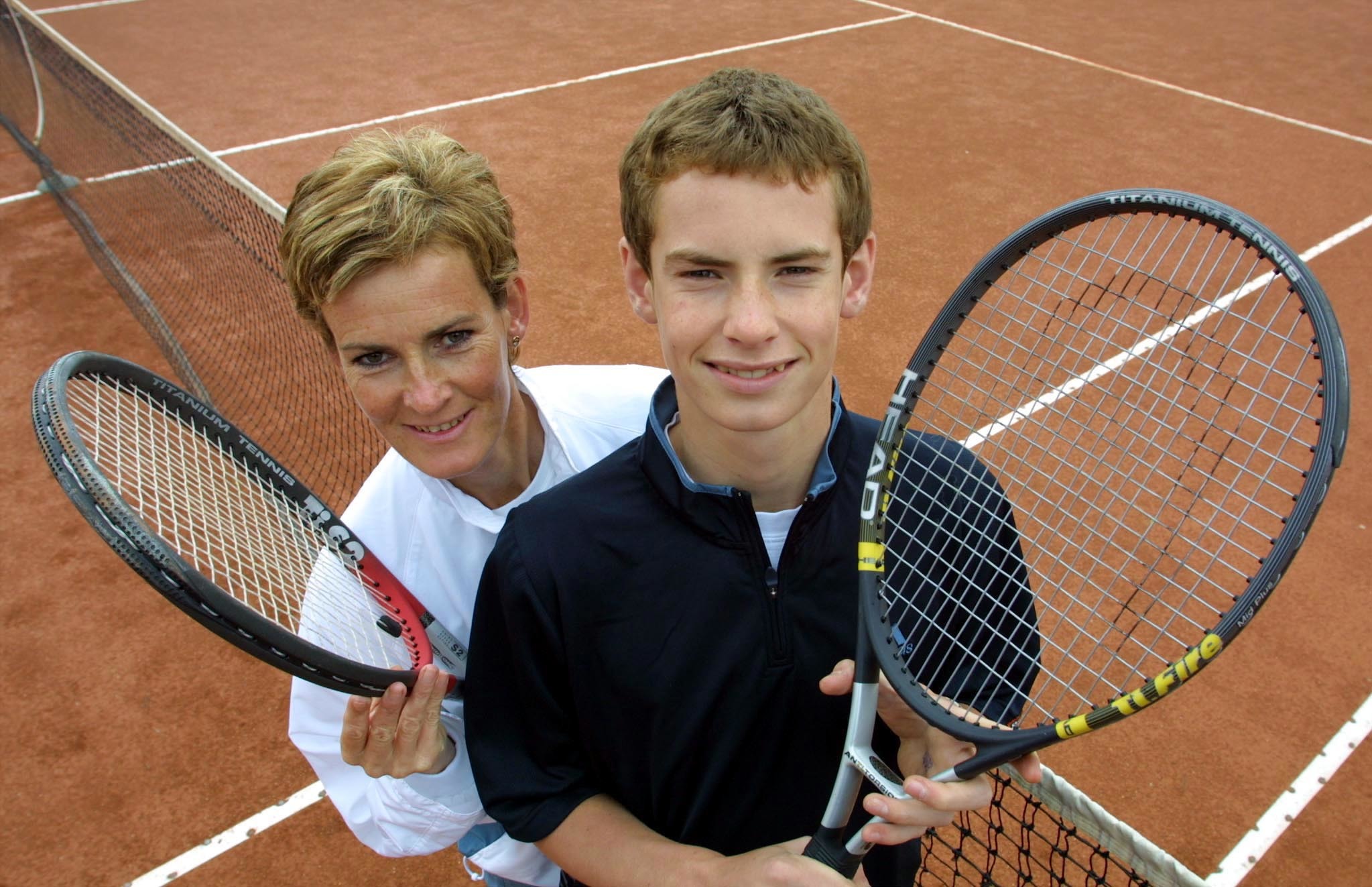 Judy with a 14-year-old Andy Murray (John Lindsay / Perthshire Picture Agency)