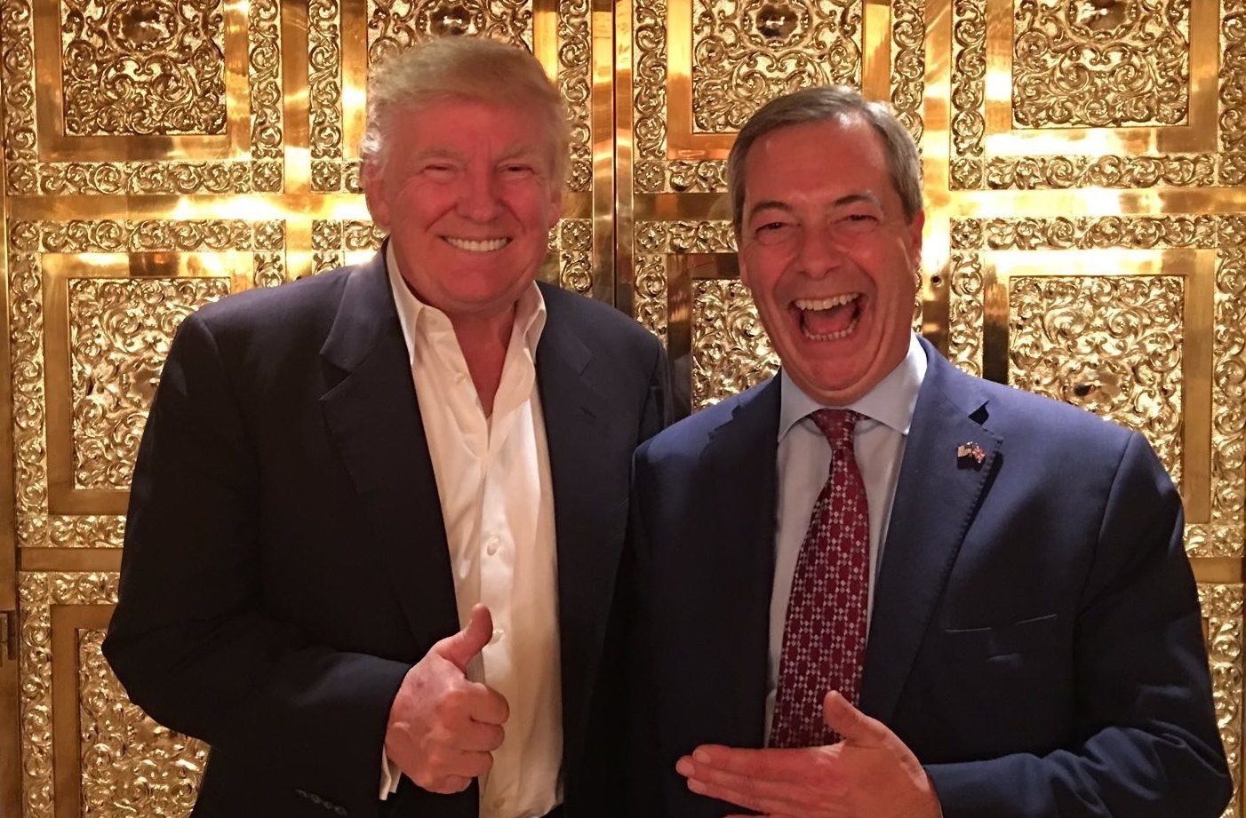 Donald Trump and Nigel Farage (Nigel Farage/ Twitter)