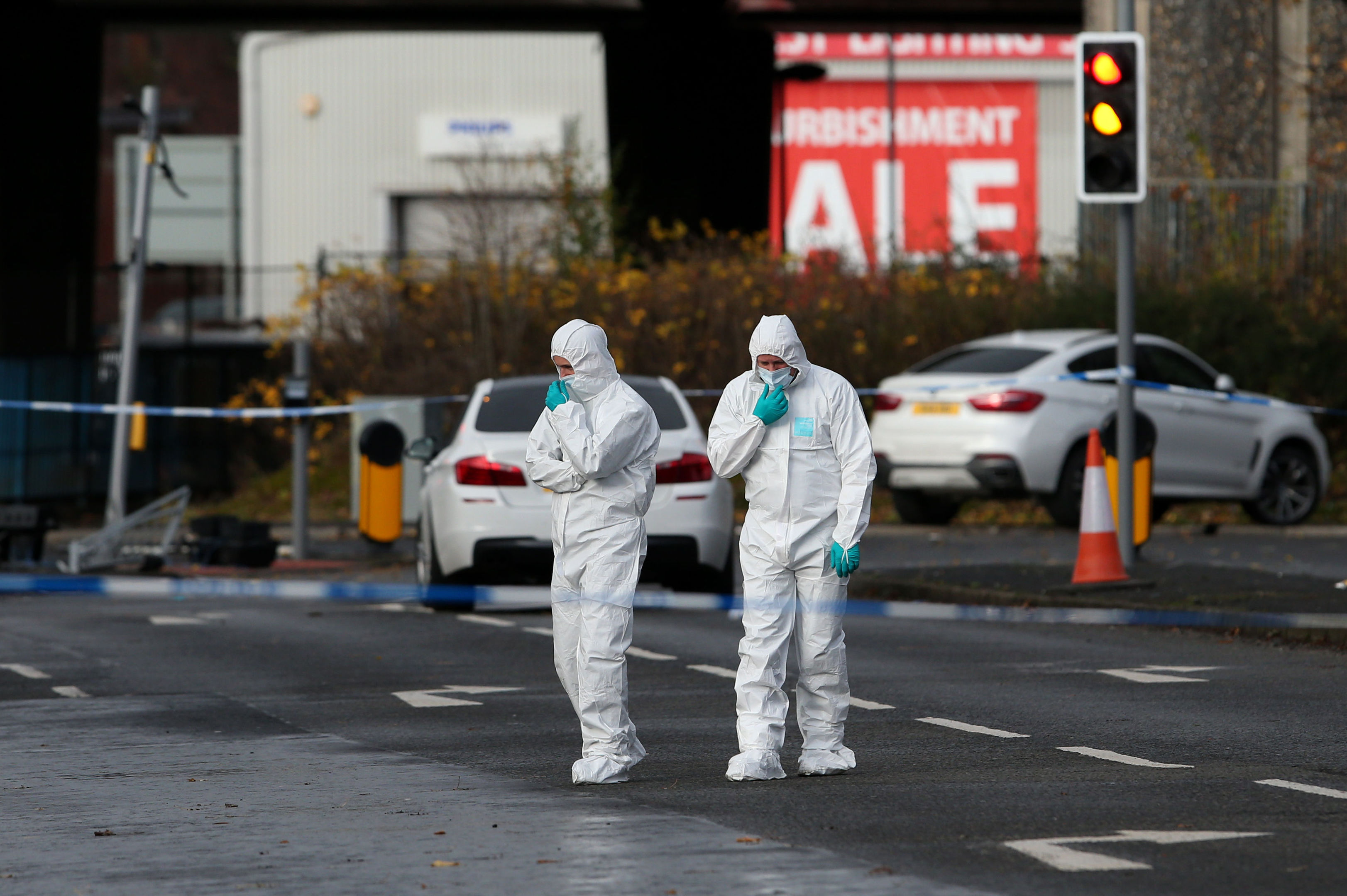 Police forensic officers at the scene (Andrew Milligan/PA Wire)