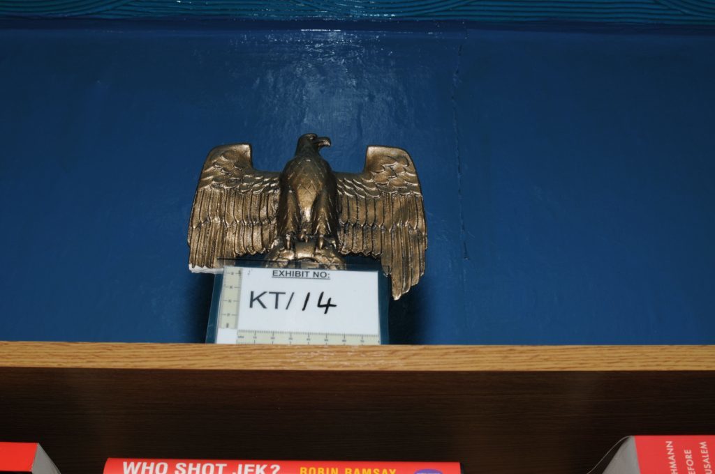 Statute of the eagle of the German Third Reich in the home of Thomas Mair (West Yorkshire Police/PA Wire)