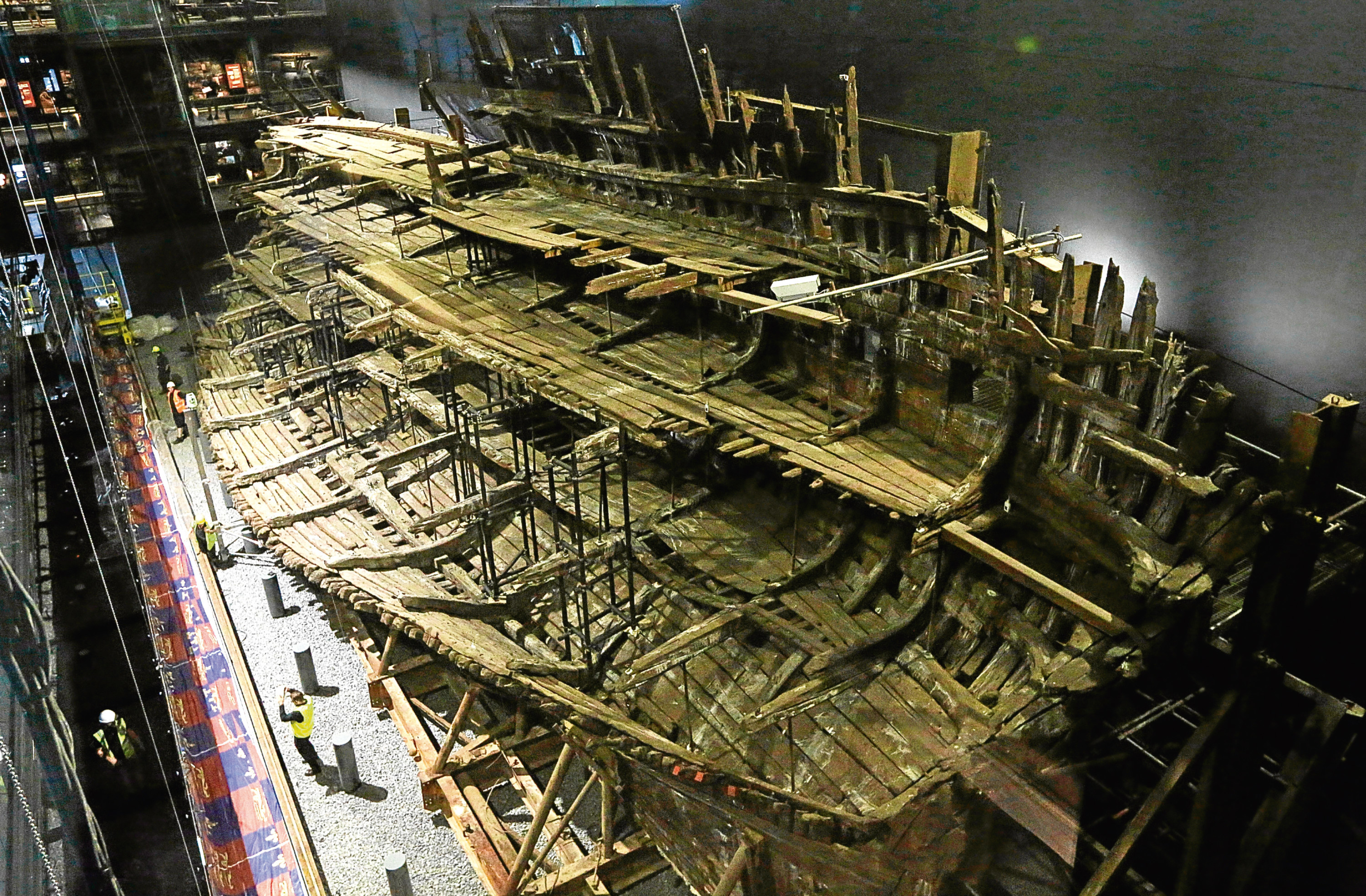 Henry VIII's warship, the Mary Rose after a £5.4m museum revamp  (Olivia Harris/Getty Images)
