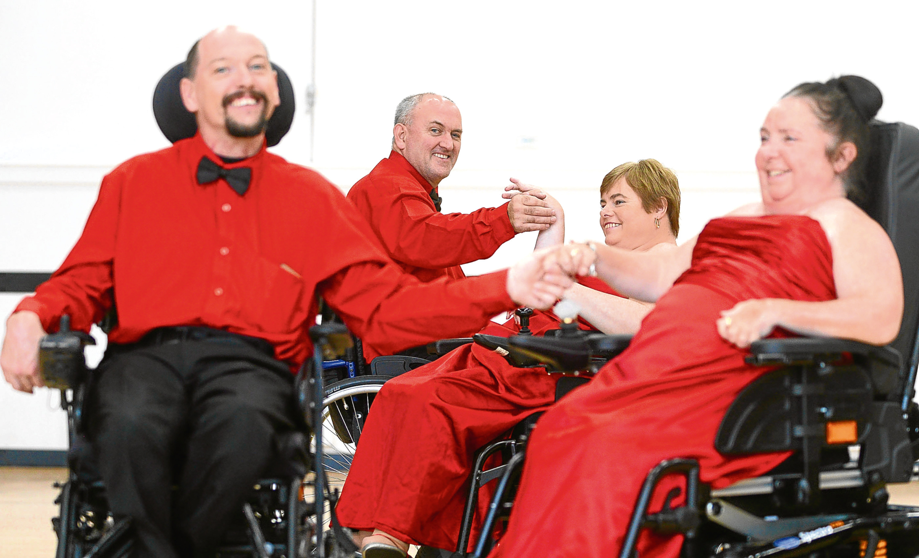 The prize-winning wheelchair dance team (Stuart Maxwell / SWNS)