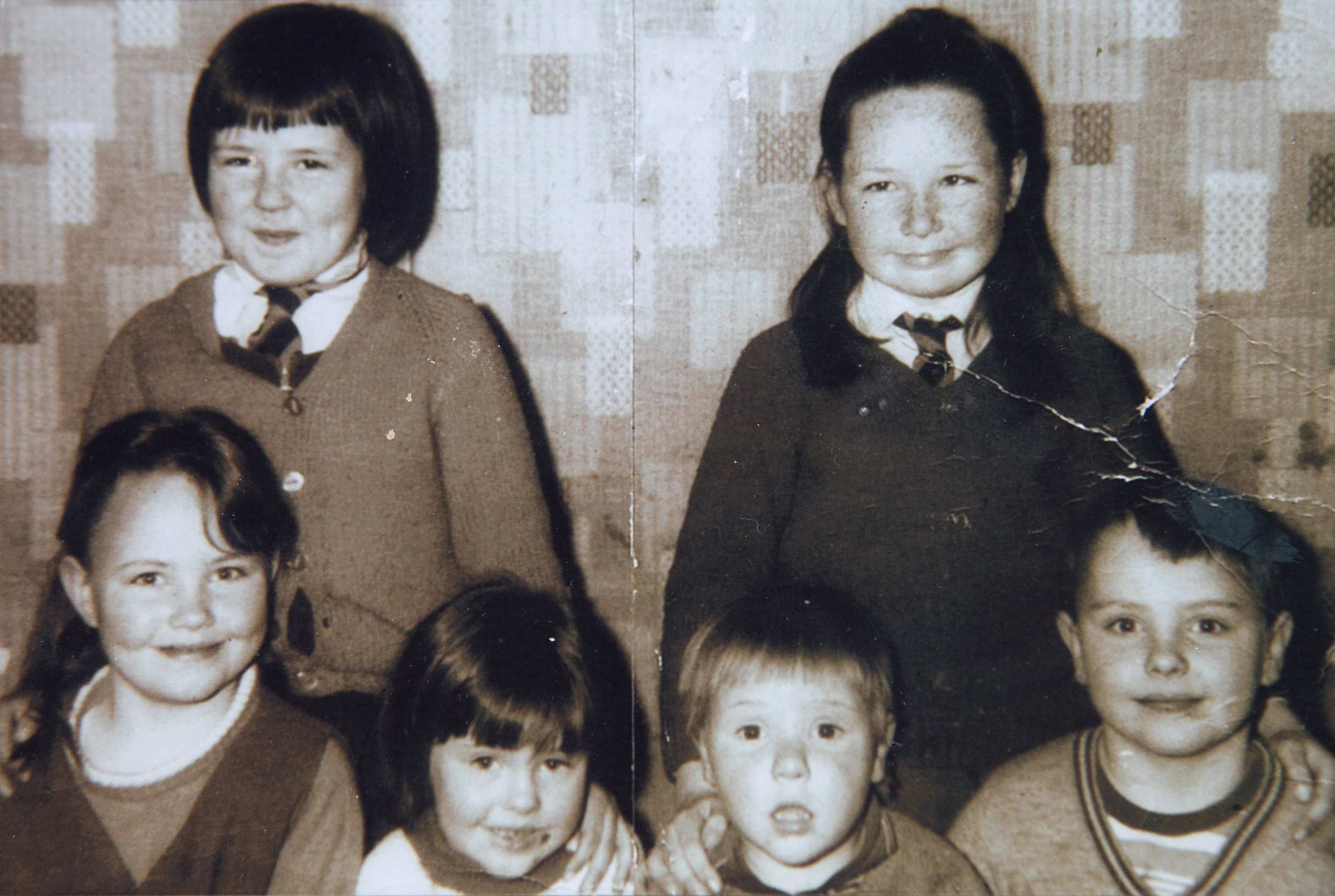 The Stewart/Duncan family:  back row L-R; Marion, Mary, front row L-R; Debbie, Mandy, Ricky (now deceased), Jim.