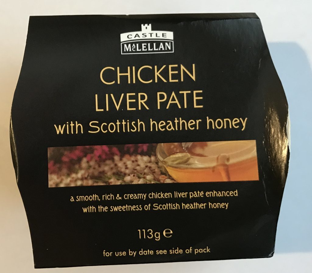 Castle MacLellan Chicken Liver Pate with Scottish Heather Honey 99p