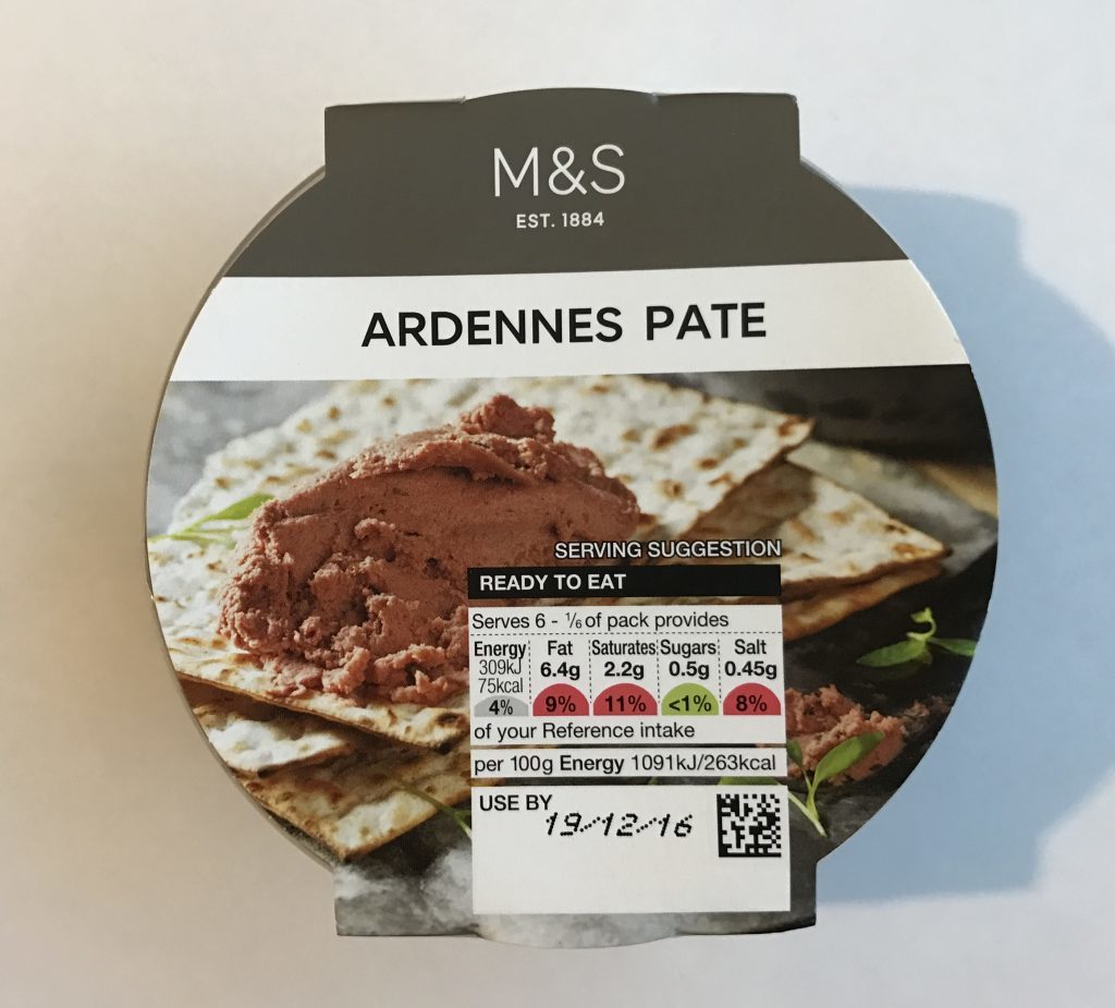 Marks and Spencer Ardennes Pate £1.50